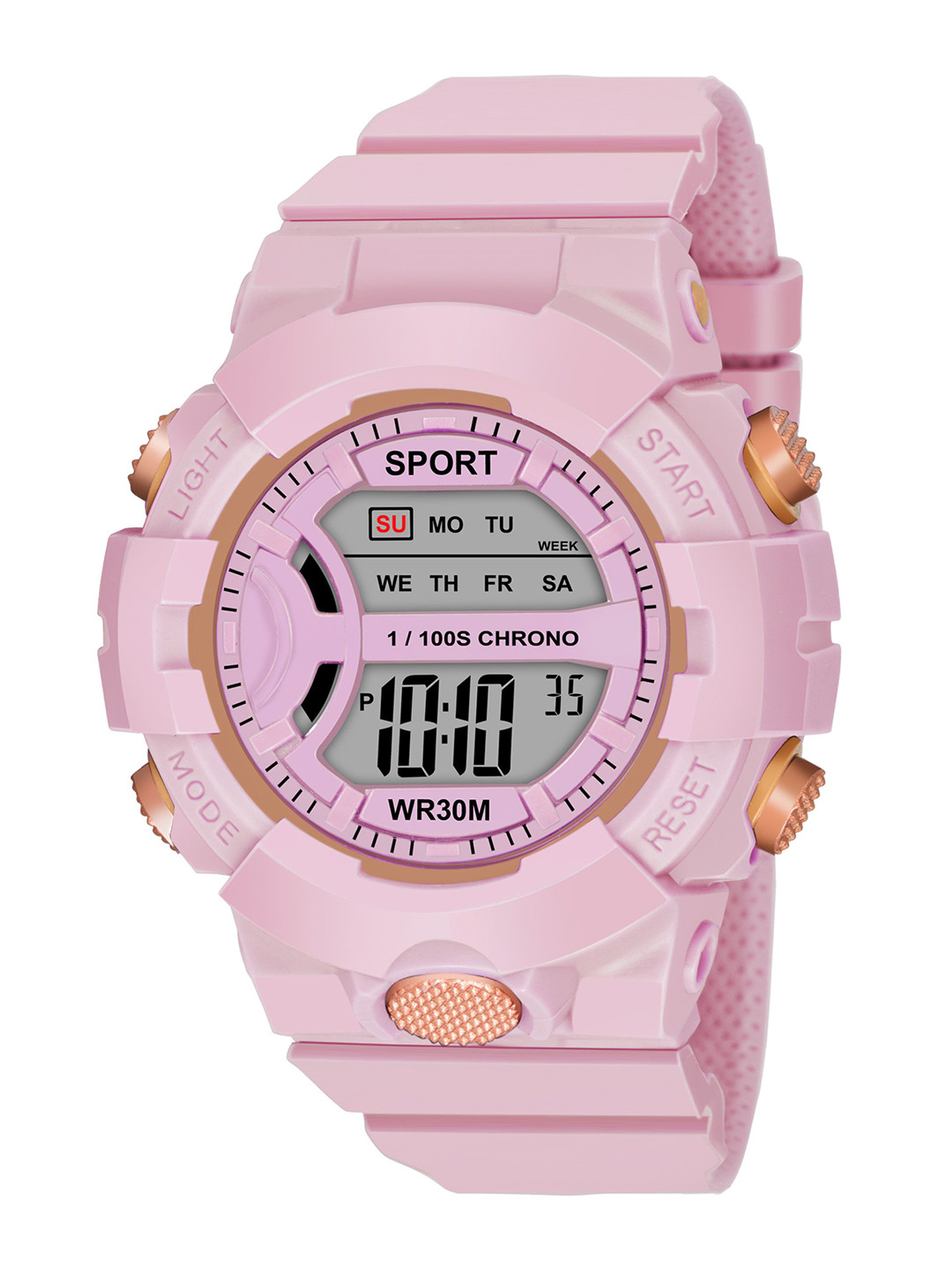 THE SHOPOHOLIC Unisex Kids Dial & Straps Digital Watch Dk - Pink