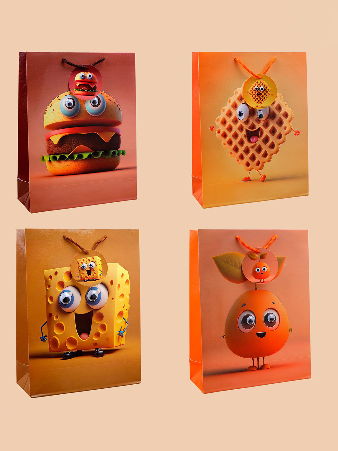 Archies Animal Textured Structured Handheld Bag with Applique