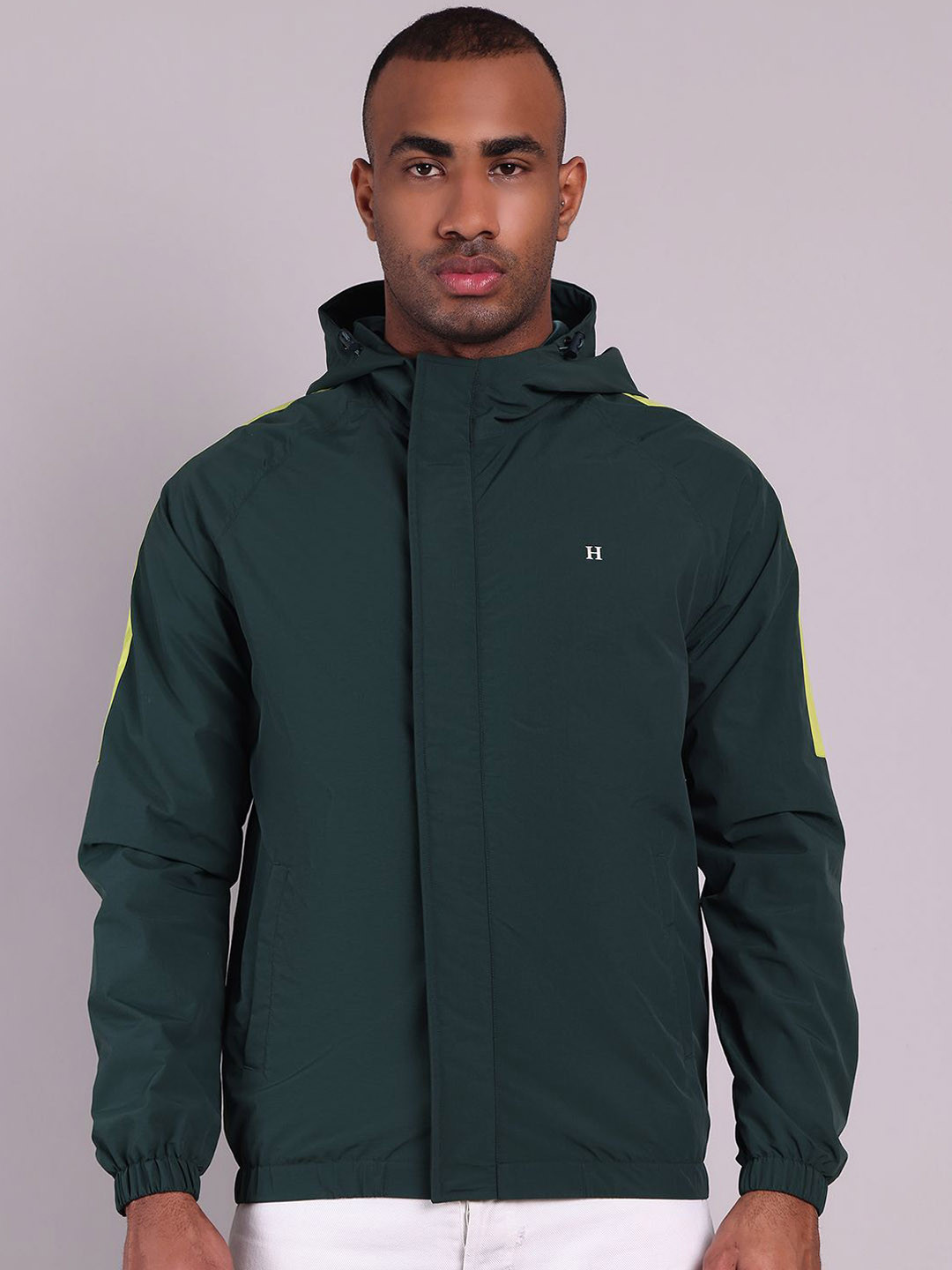 HOUSE OF VEDAS Waterproof Hooded Rain Jacket