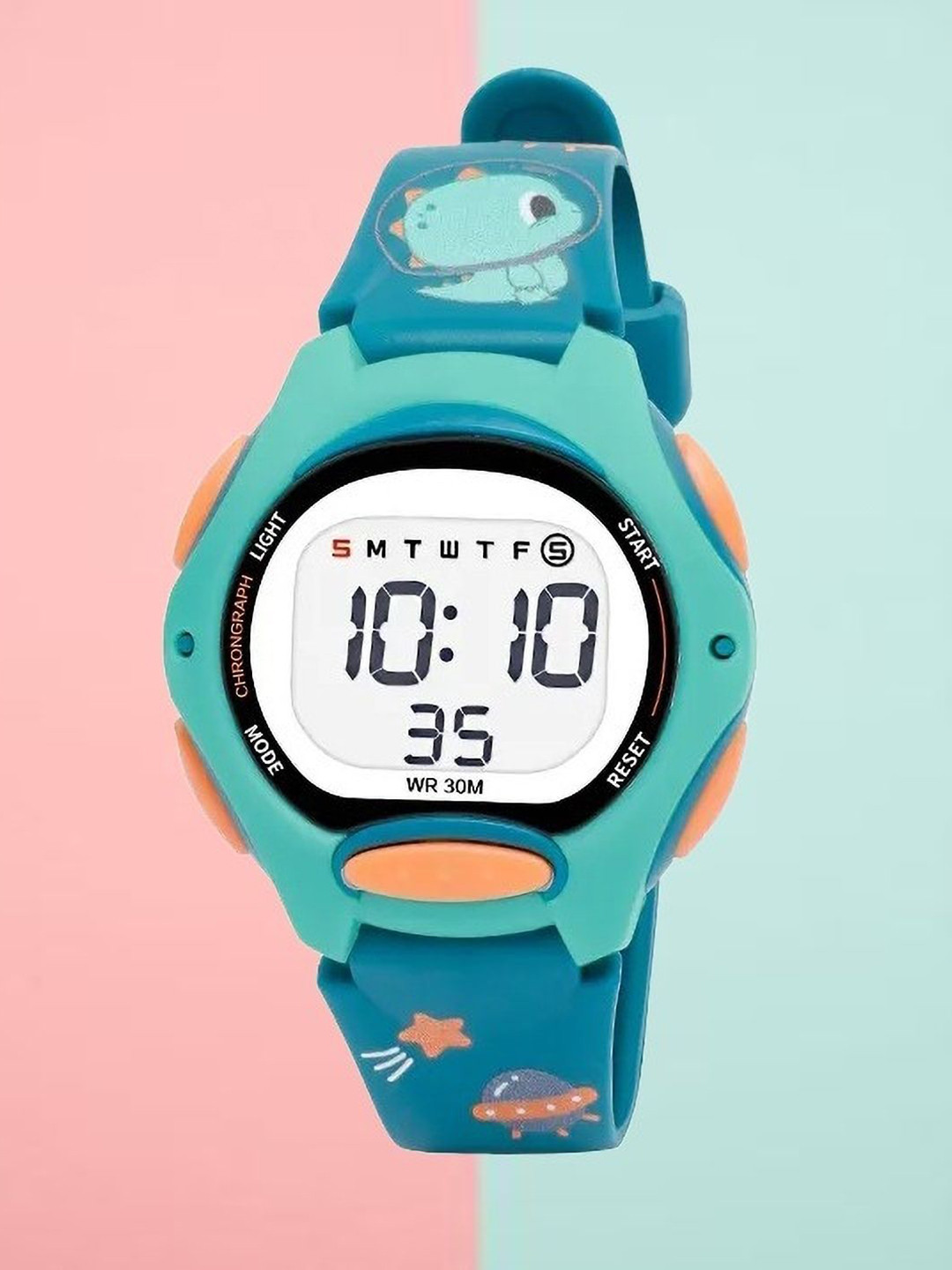 Otage Unisex Kids Printed Dial & Textured Straps Digital Watch 8207LK -Dark Green3
