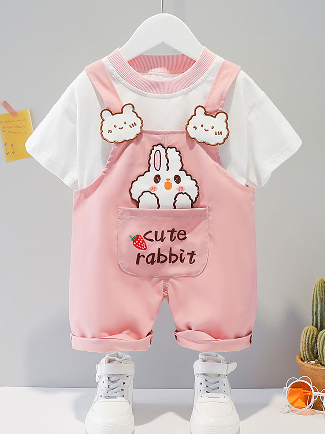 LULU & SKY Unisex Kids Checked Coat with Leggings