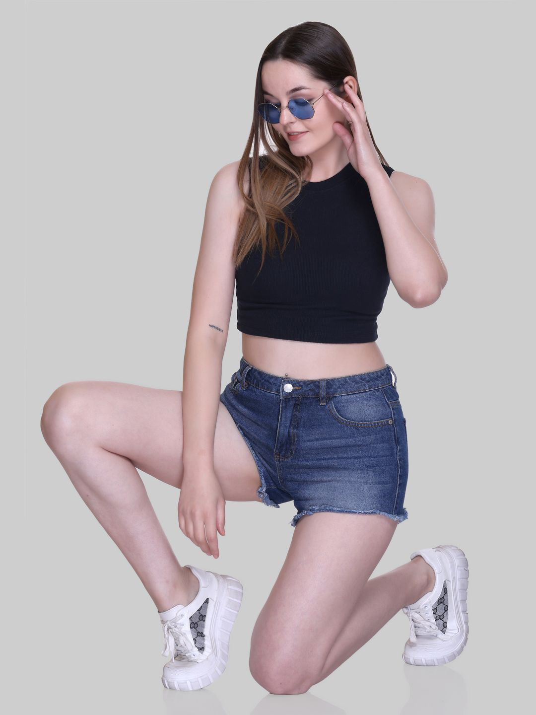 Colors and Blends Cotton Crop Top