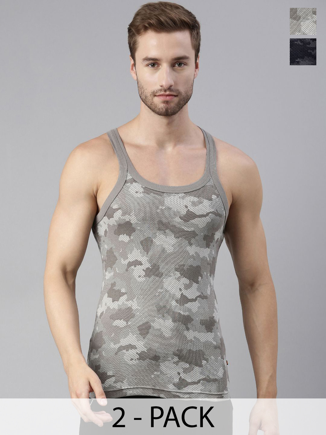 DIXCY SCOTT MAXIMUS 2Pc Round Neck Advance Moisture Vests N_MAXGV02 IMPEL-VST-P2, GHGNV