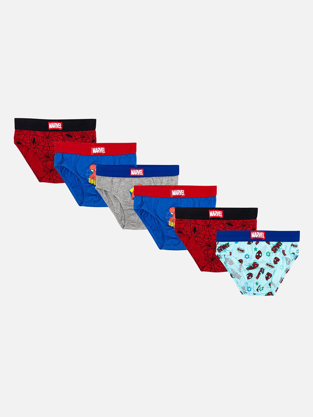 Bodycare Pack Of 6 Printed Assorted Basic  Briefs KIA2626-PK007_P6