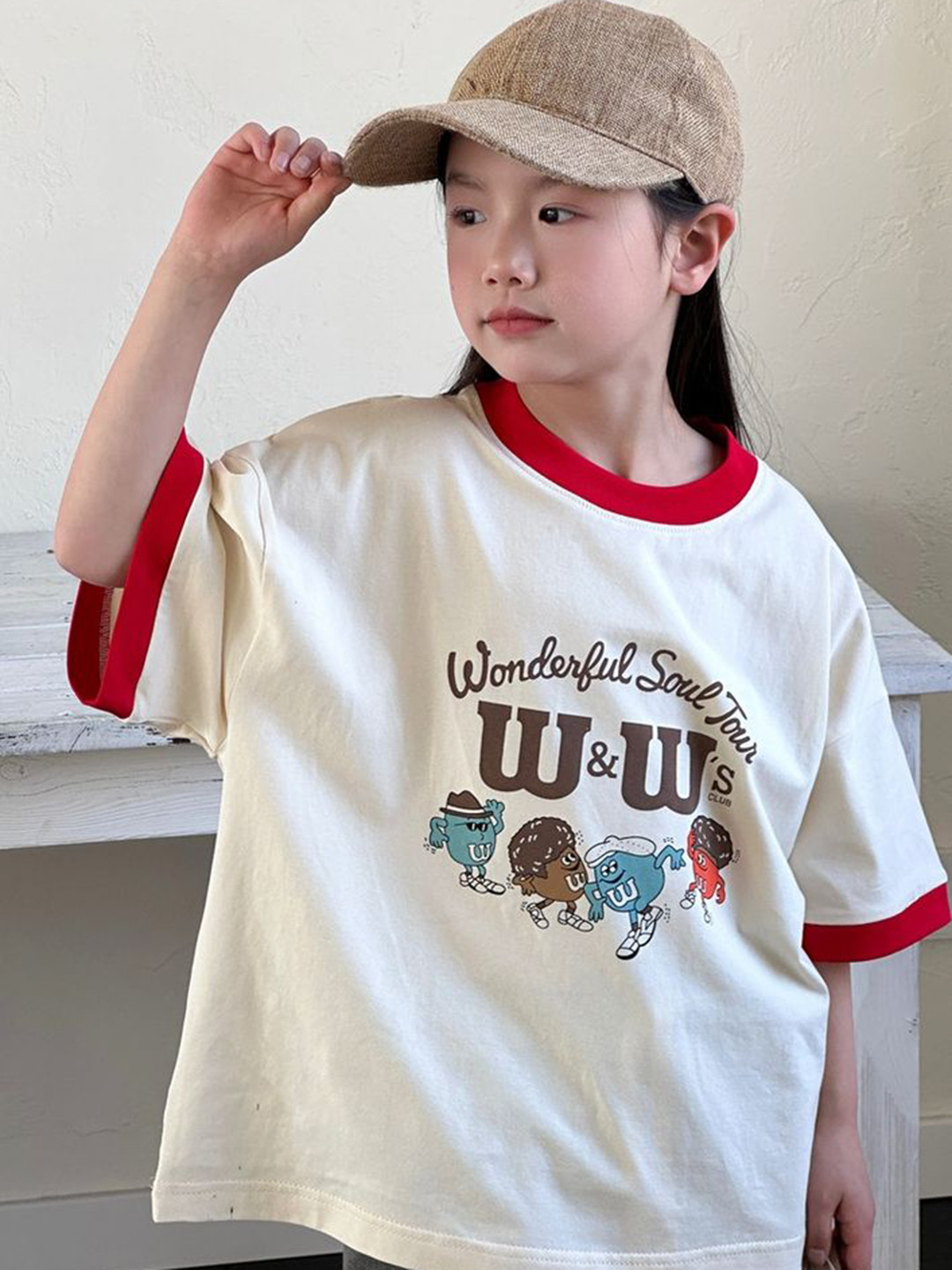 LULU & SKY Kids Printed Boxy T-shirt