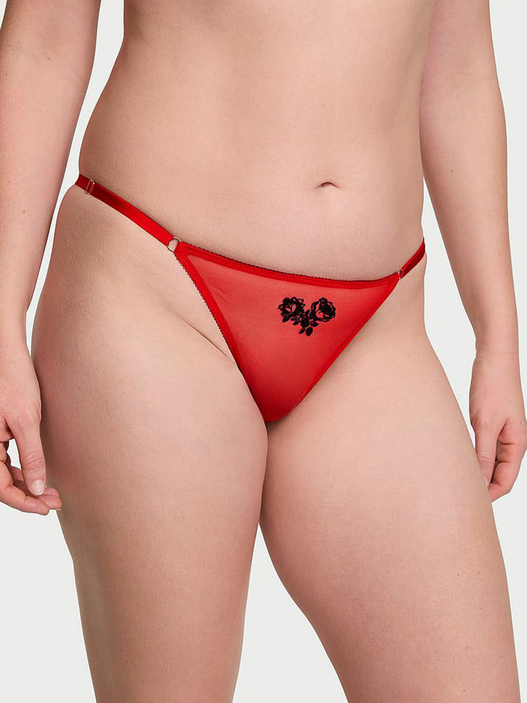 Victoria's Secret Very Sexy Flirty Mesh Adjustable V-String Thong Brief 1125427973JN