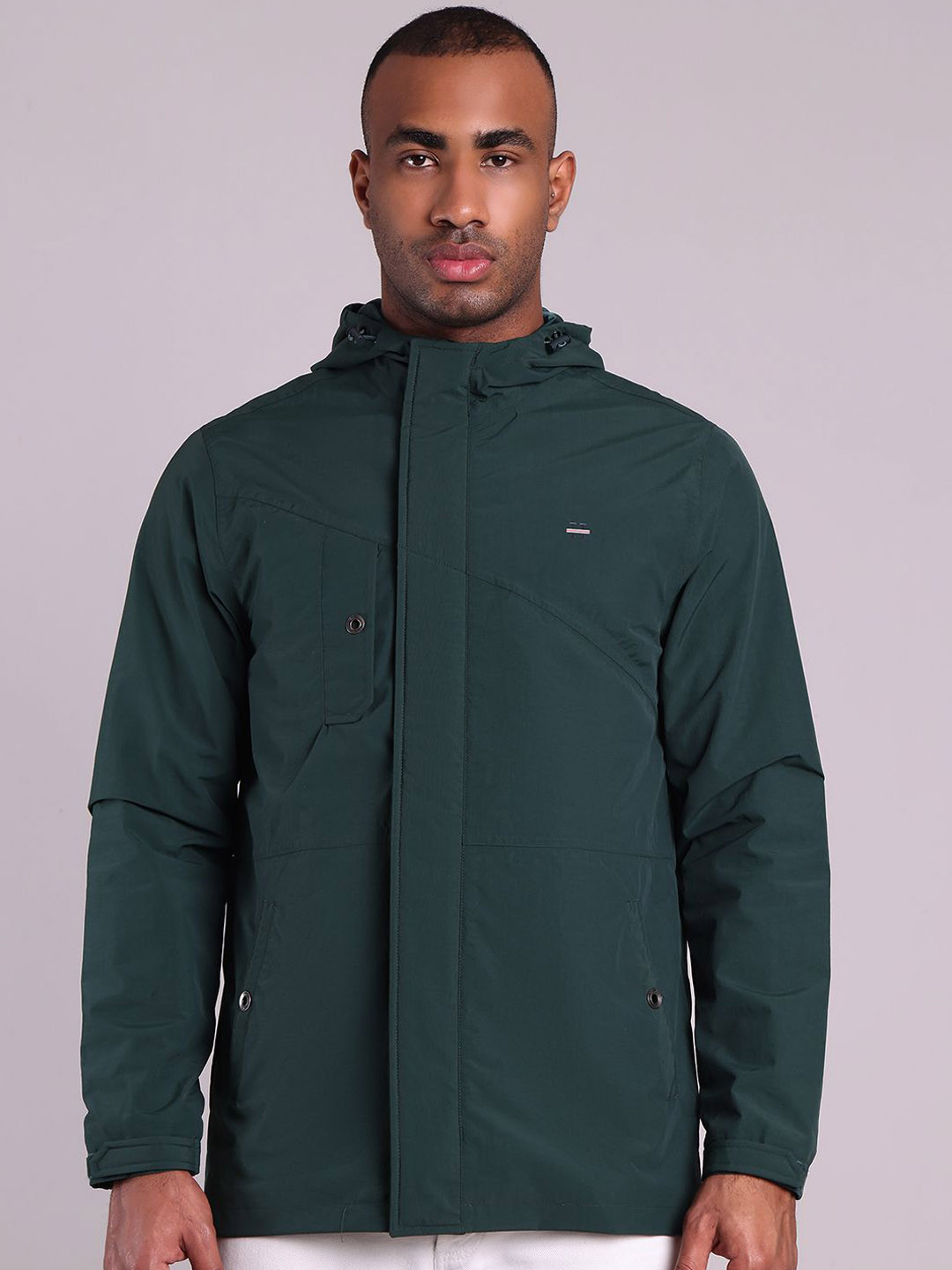 HOUSE OF VEDAS Waterproof Hooded Rain Jacket