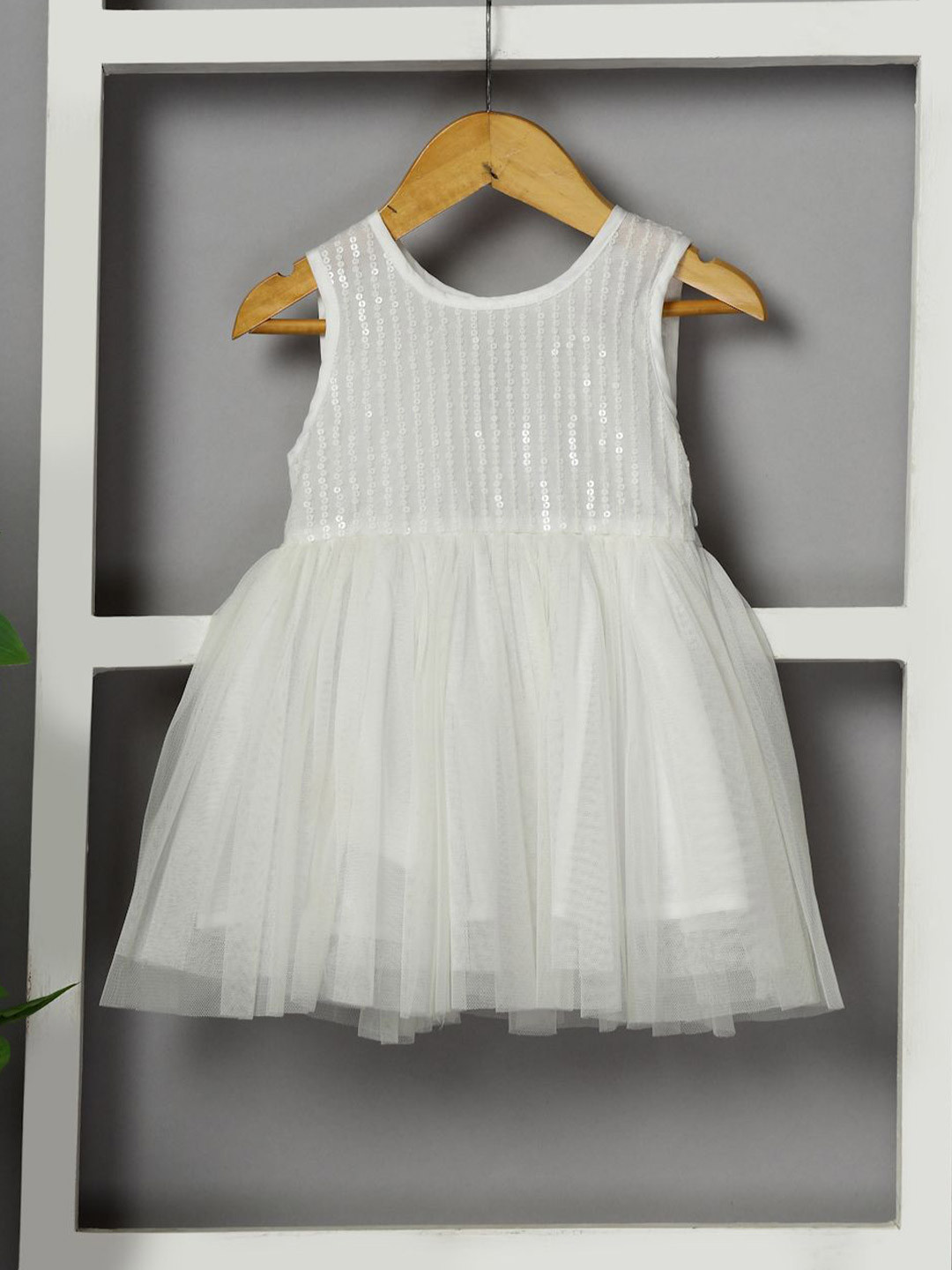 Budding Bees Net Fit & Flare Midi Dress