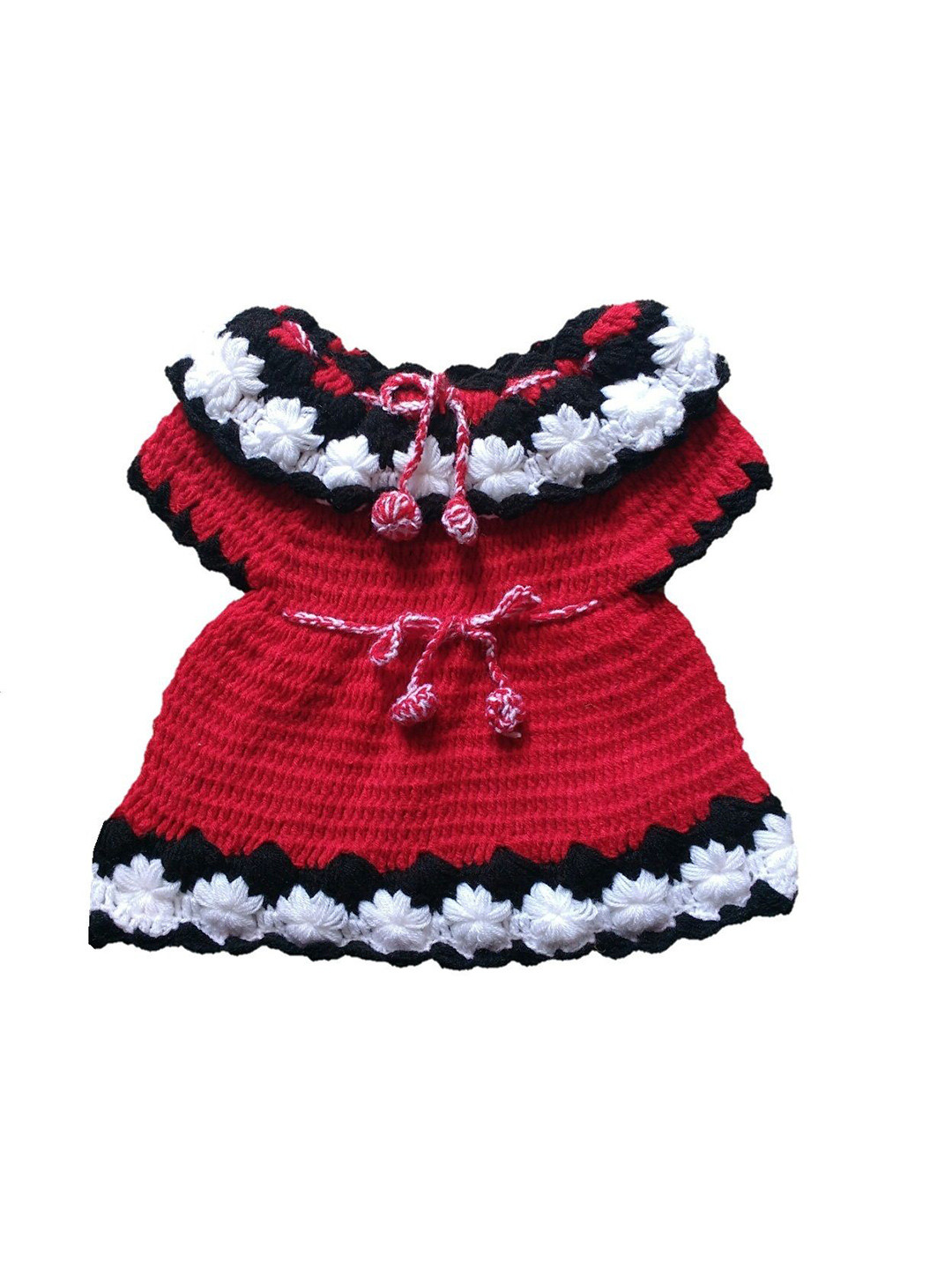 The Creators Self Design Pure Wool A-Line Dress