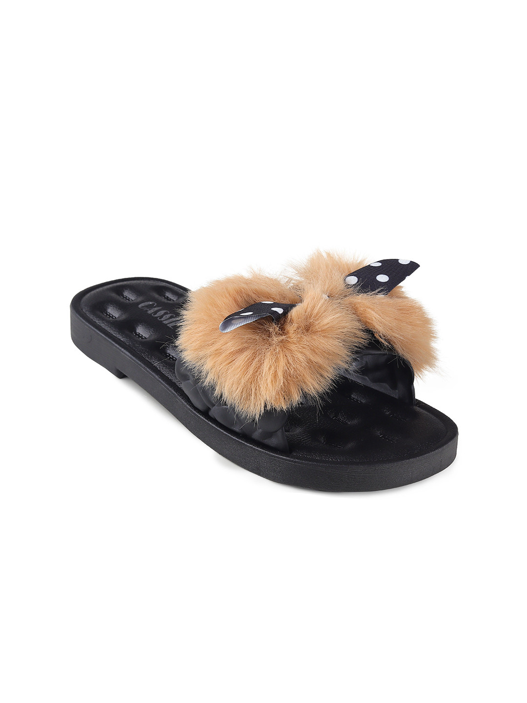 CASSIEY Women Printed Rubber Sliders