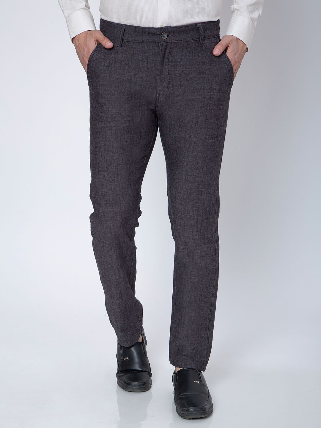 Sparky Men Textured Trousers