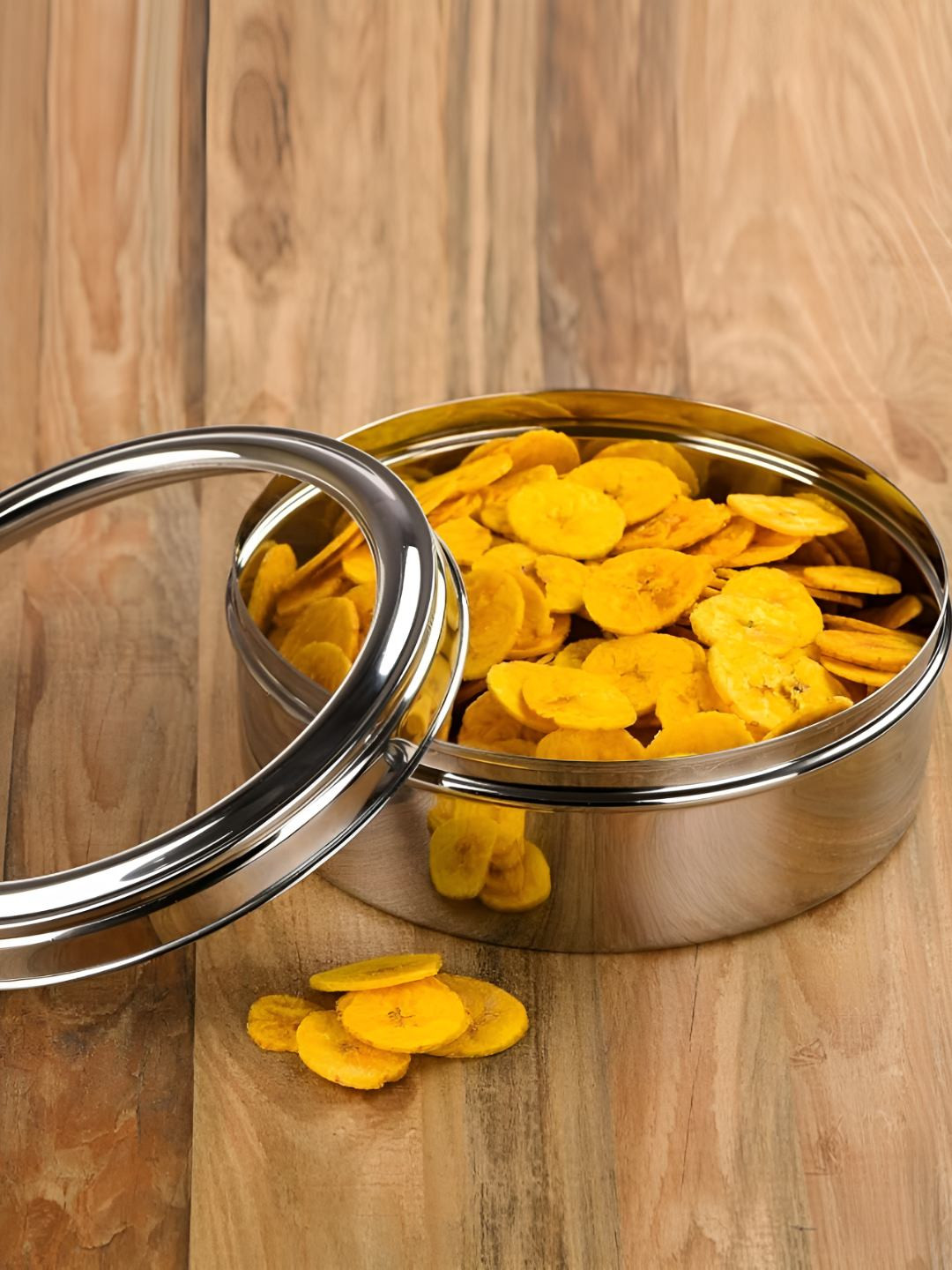 Mumma's Life Silver-Toned 2025 Stainless Steel Easy to Clean Spice Box