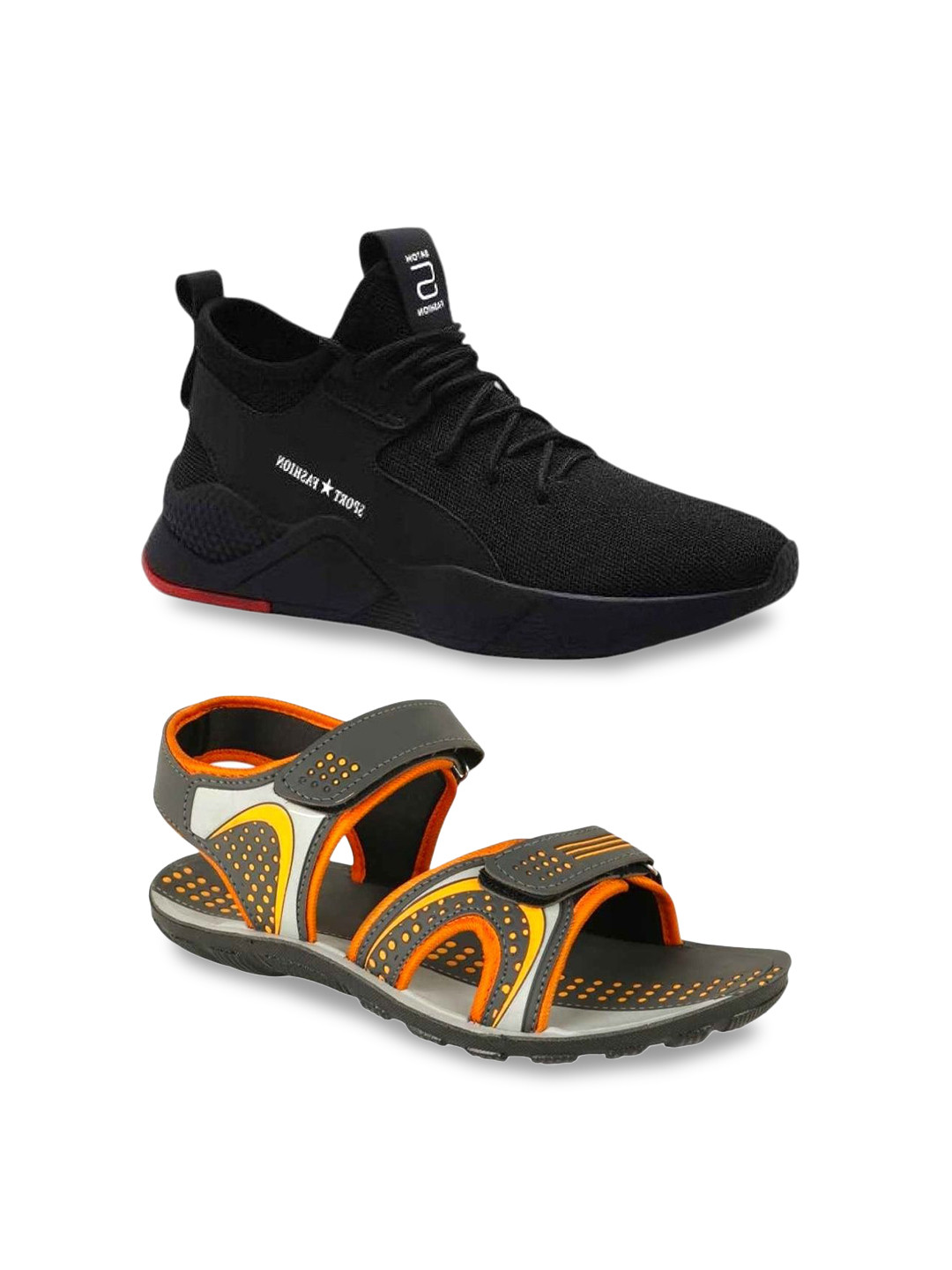 ORVAX Men Mesh Running Non-Marking Shoes