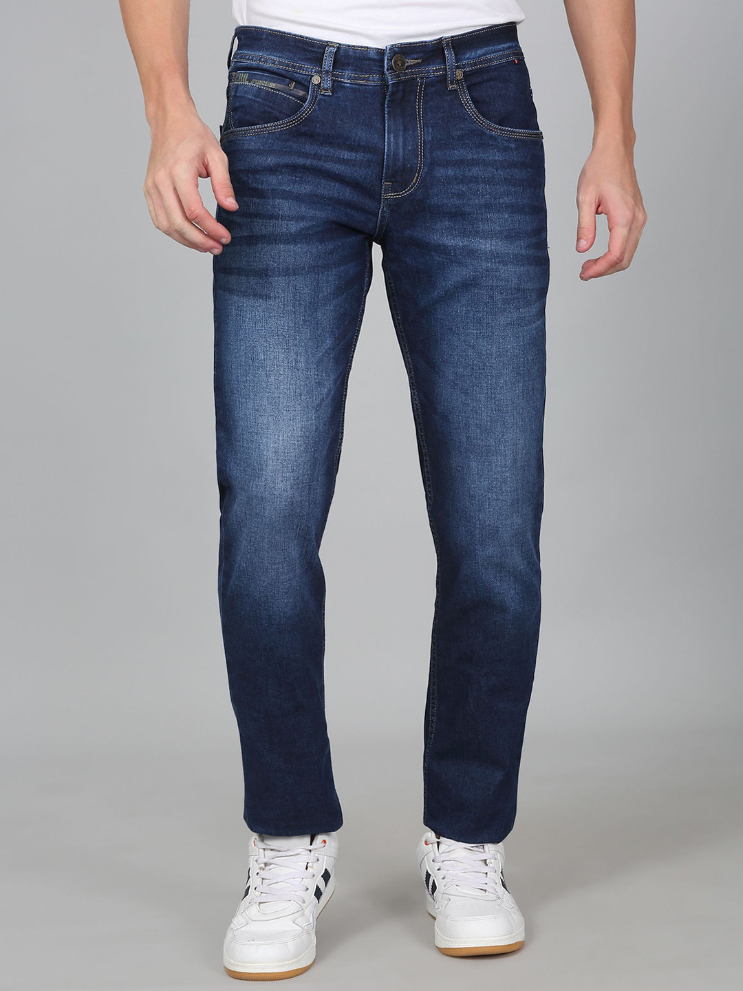 Cantabil Men Original Slash Knee Jeans