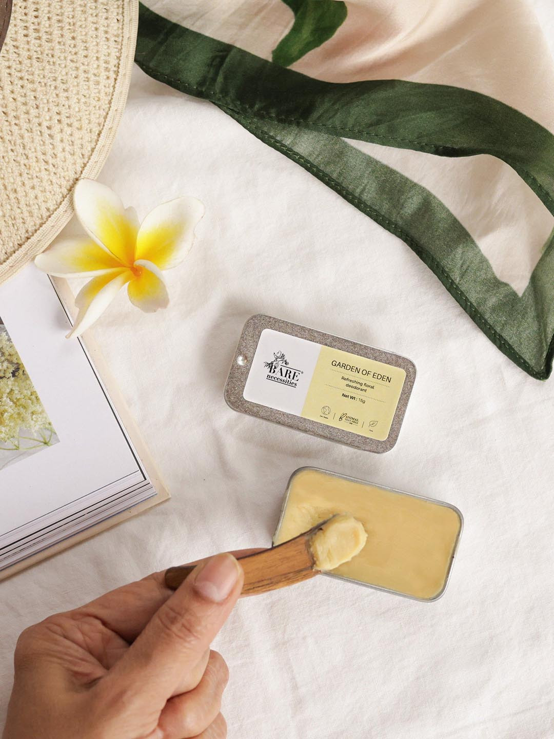 Bare Necessities Set Of 3 100% Natural Solid Deodorant-  15 g Each