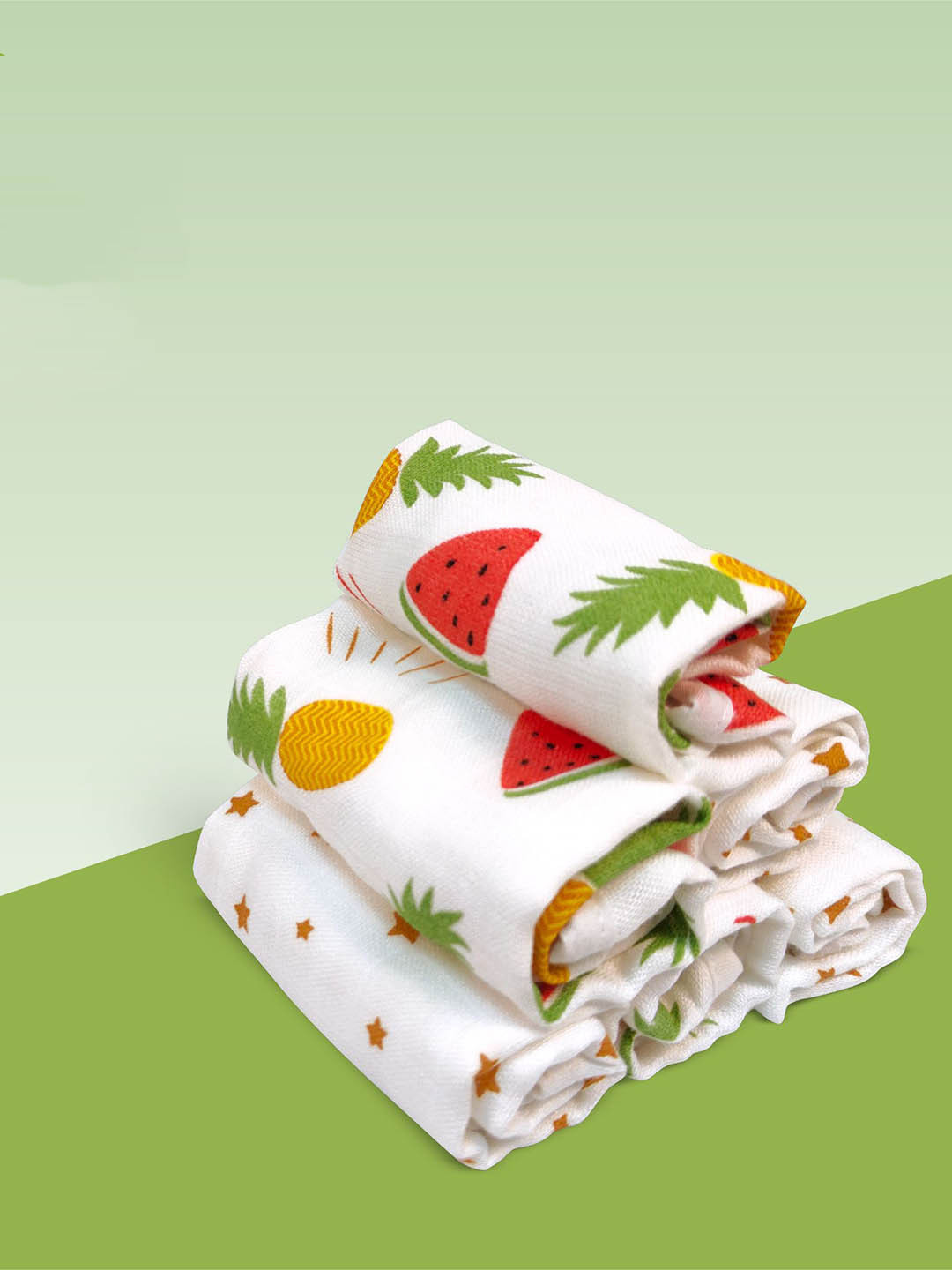 Nuluv Infants Pack Of 5 Printed Wash Cloth