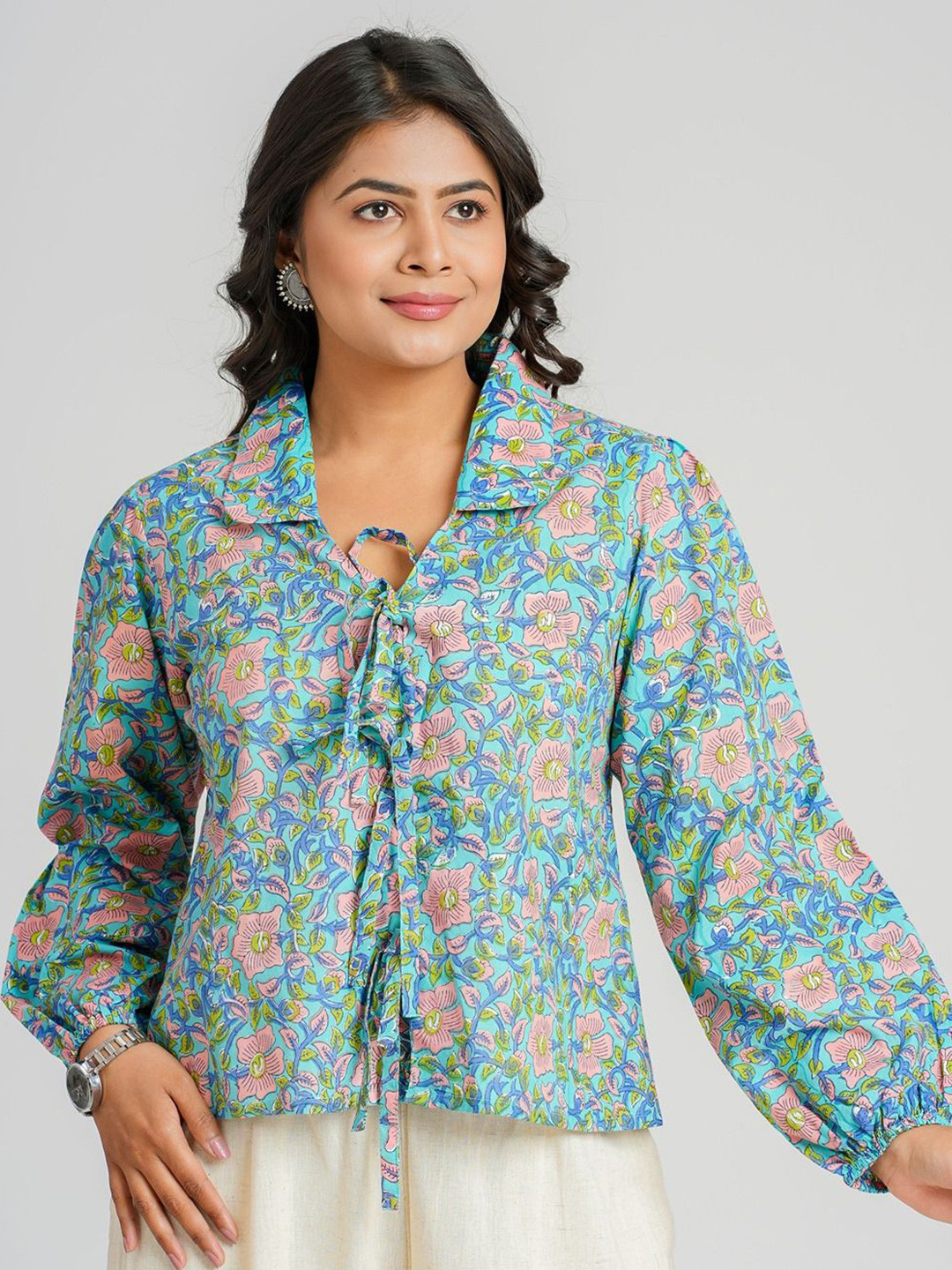 Cotton Curio Cotton Block Printed Short Tunic