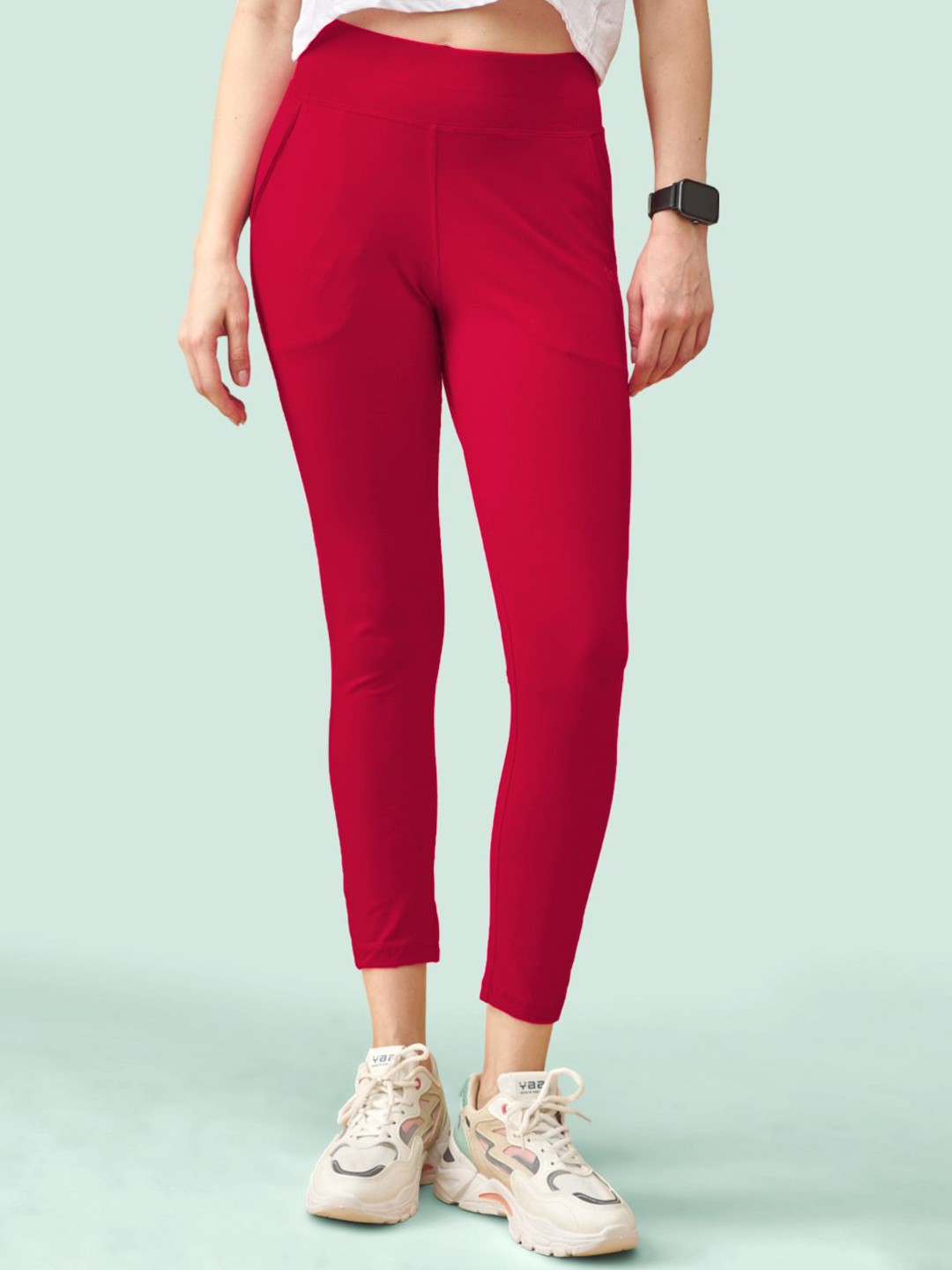 LYRA High Waist 4-Way Stretch Ankle Length Tights
