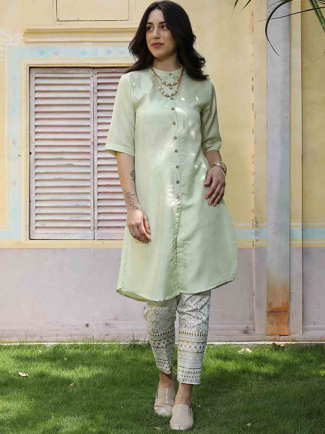 QISSA Women Regular Kurta with Trousers