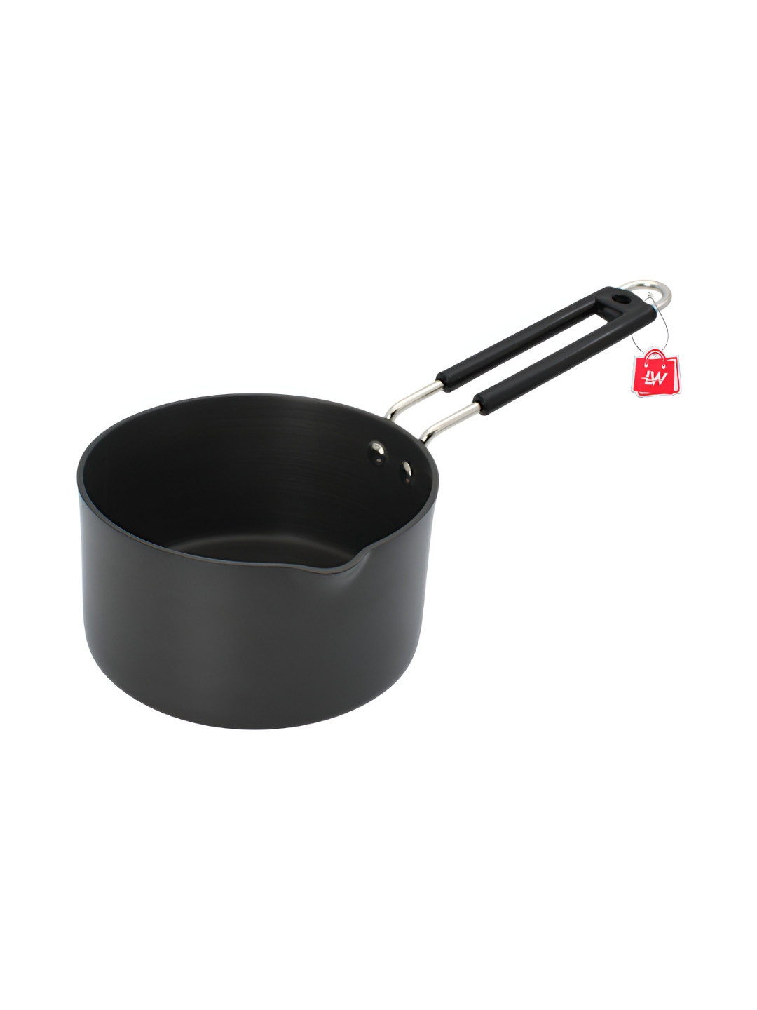 LAZYwindow Black Induction Base Non-Stick Sauce Pan 1.5 L