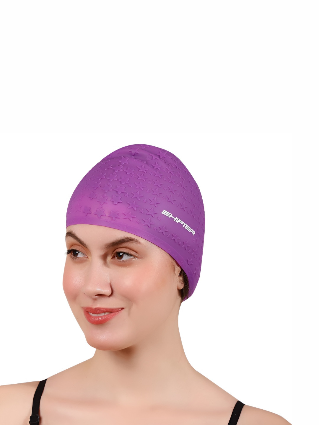 SHIFTER Textured Silicone Stretchable Swimming Cap