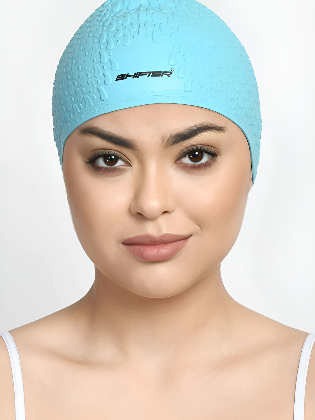SHIFTER Textured Stretchable Silicone Swimming Cap