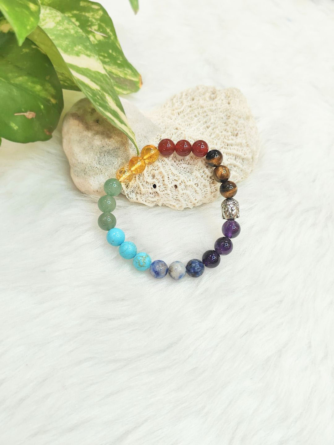 Cold Lava Studio Unisex Artificial Beaded Elasticated Bracelet