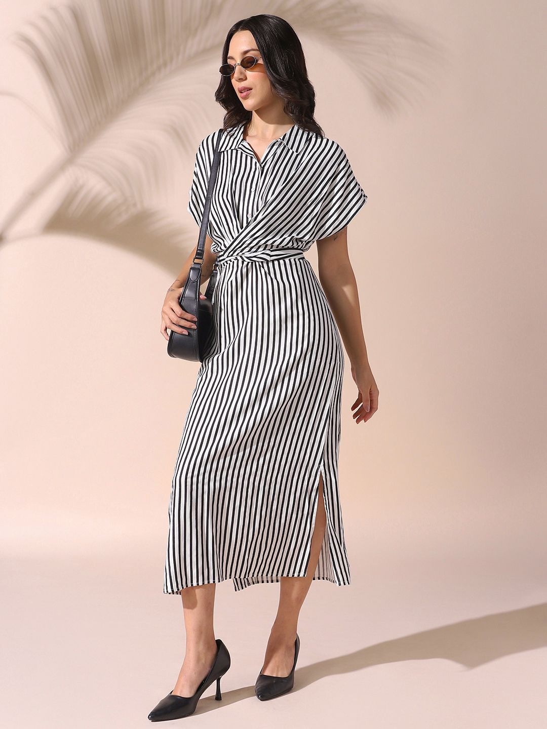 DL Woman Striped Maxi Dress