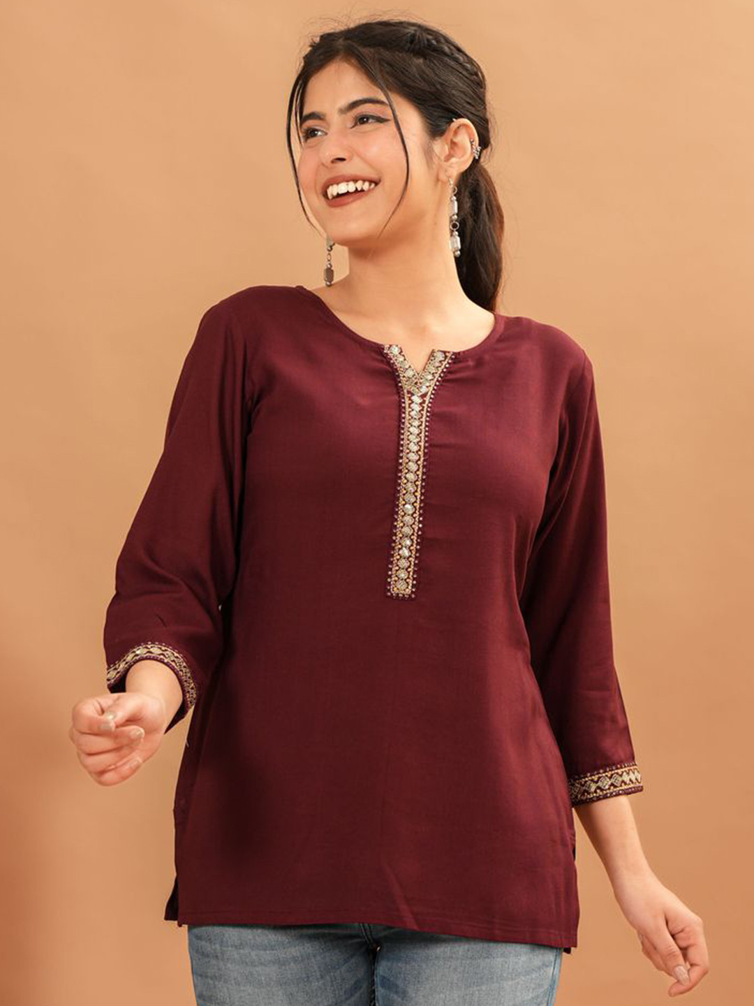 KPF Floral Embroidered Lace Top