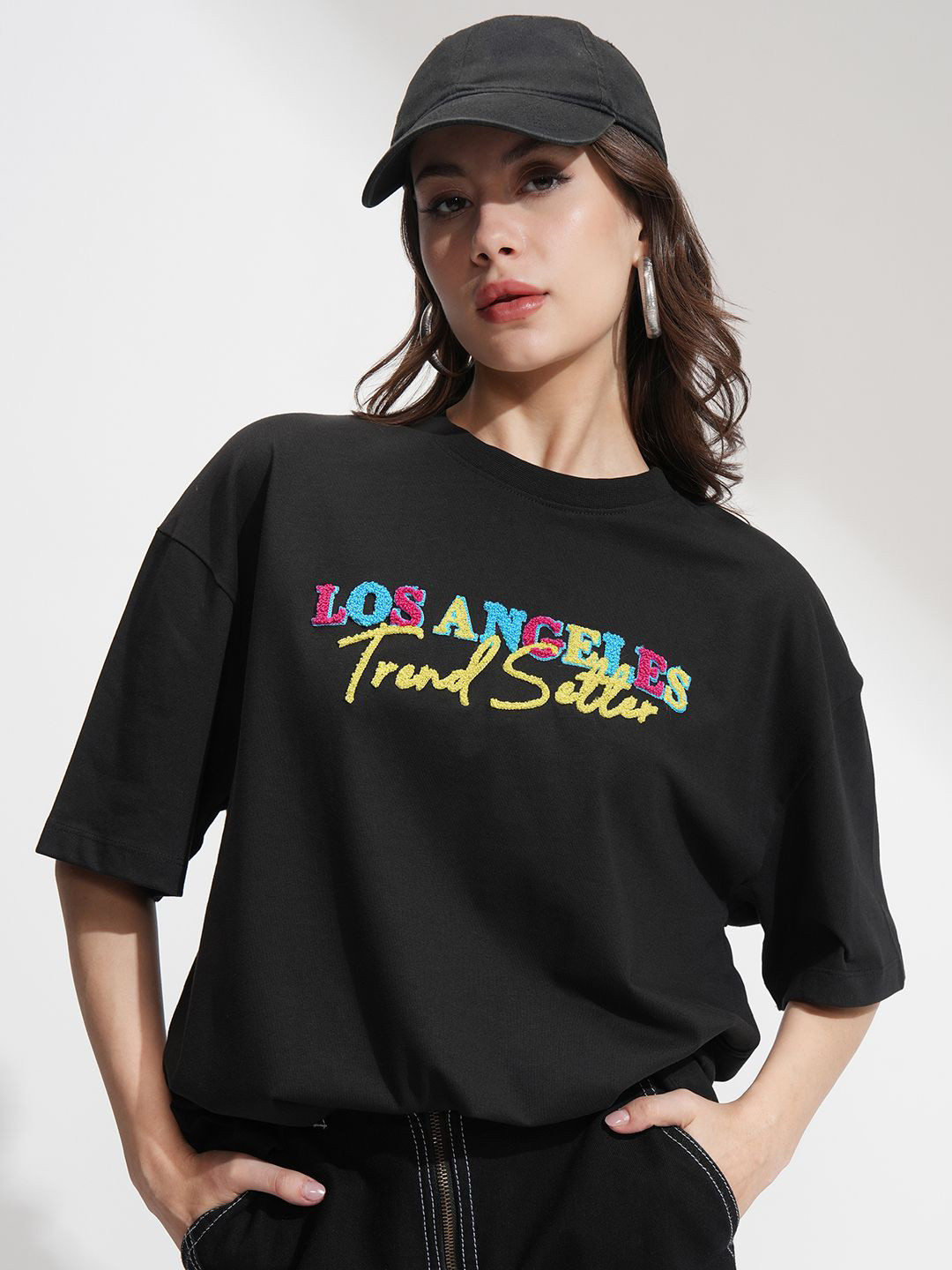 Street By Tokyo Talkies Embroidered Cotton Top