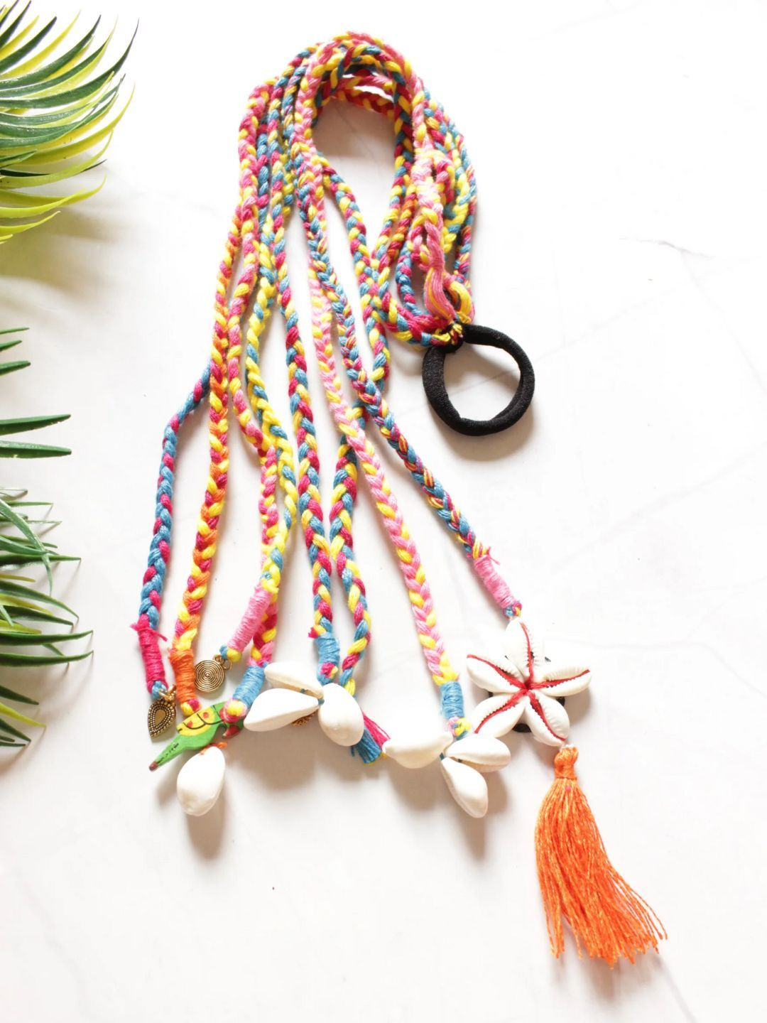 A Local Tribe Women Hand Braided Ponytail Holders Hair Accessory