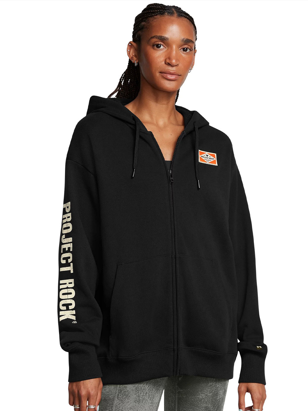 UNDER ARMOUR Project Rock Printed Full Zip Hoodie