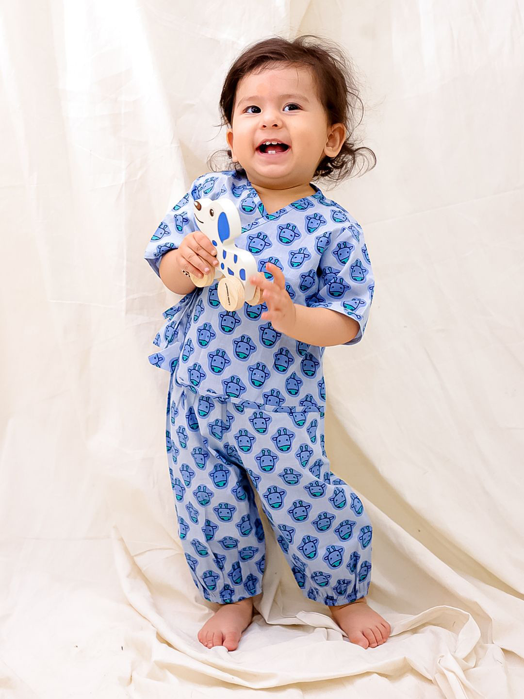 BownBee Infant-Boys Short Sleeve Jhabla & Harem Set