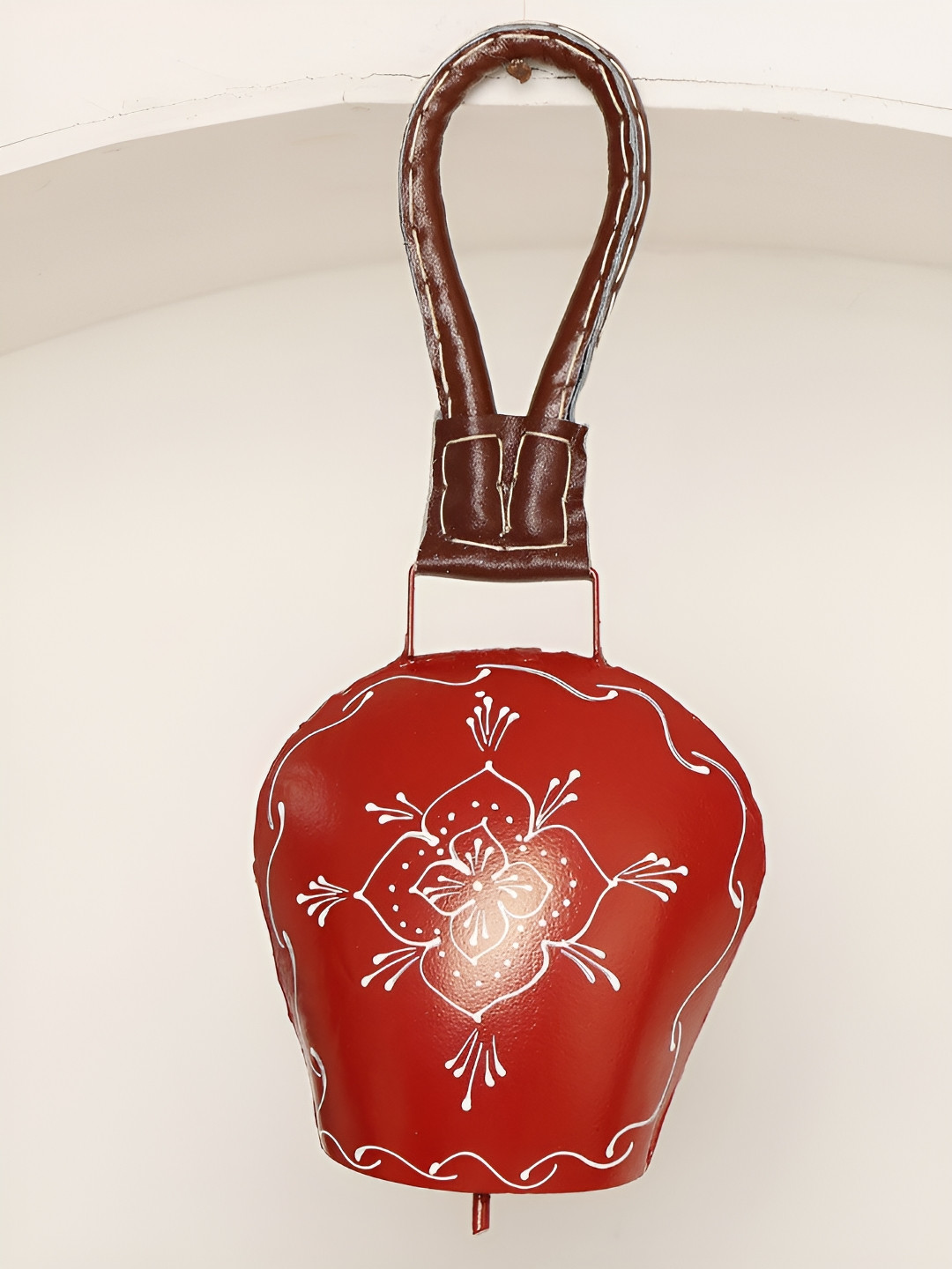 Myntra Elegant Homes Cowbell Beige Metal Metallic Living Room Hand-Crafted Small Showpiece - 10 Inches