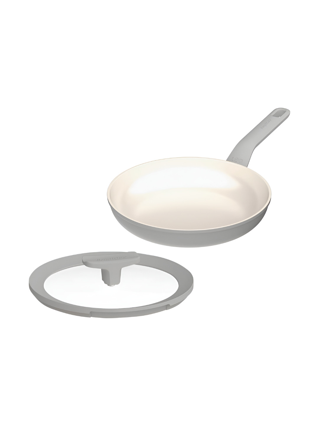 BergHOFF Grey Induction Base Non-Stick Aluminium Frying Pan & Glass Lid