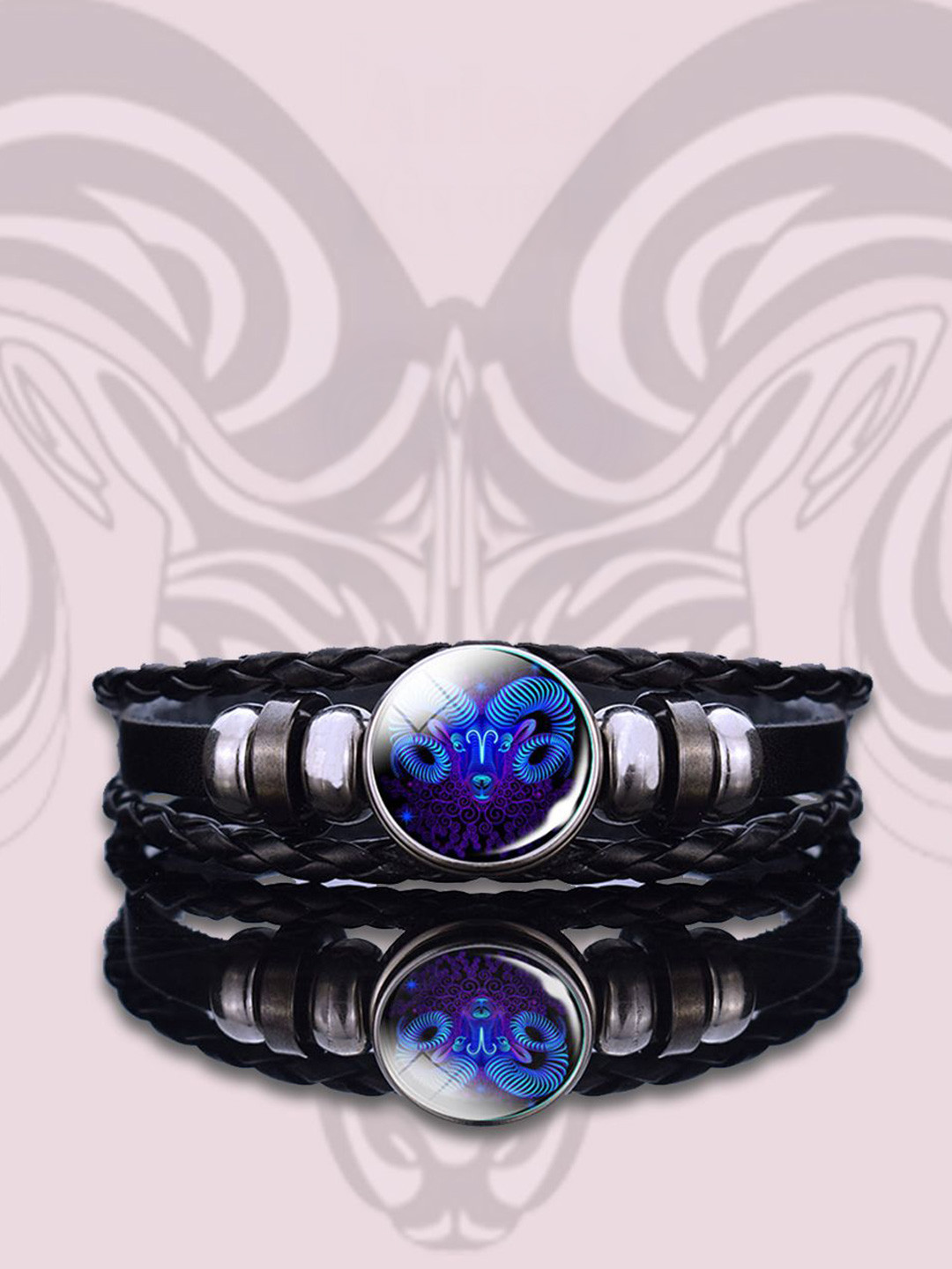 AGARWALPRODUCT Unisex Leather Handcrafted Bracelet