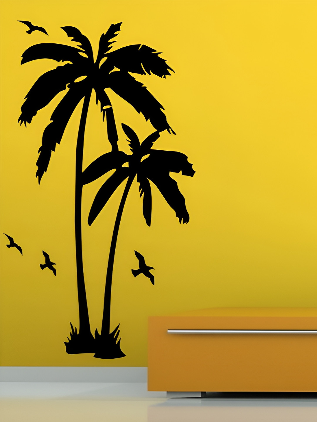 LANSTICK Black Splash Proof Wall Sticker