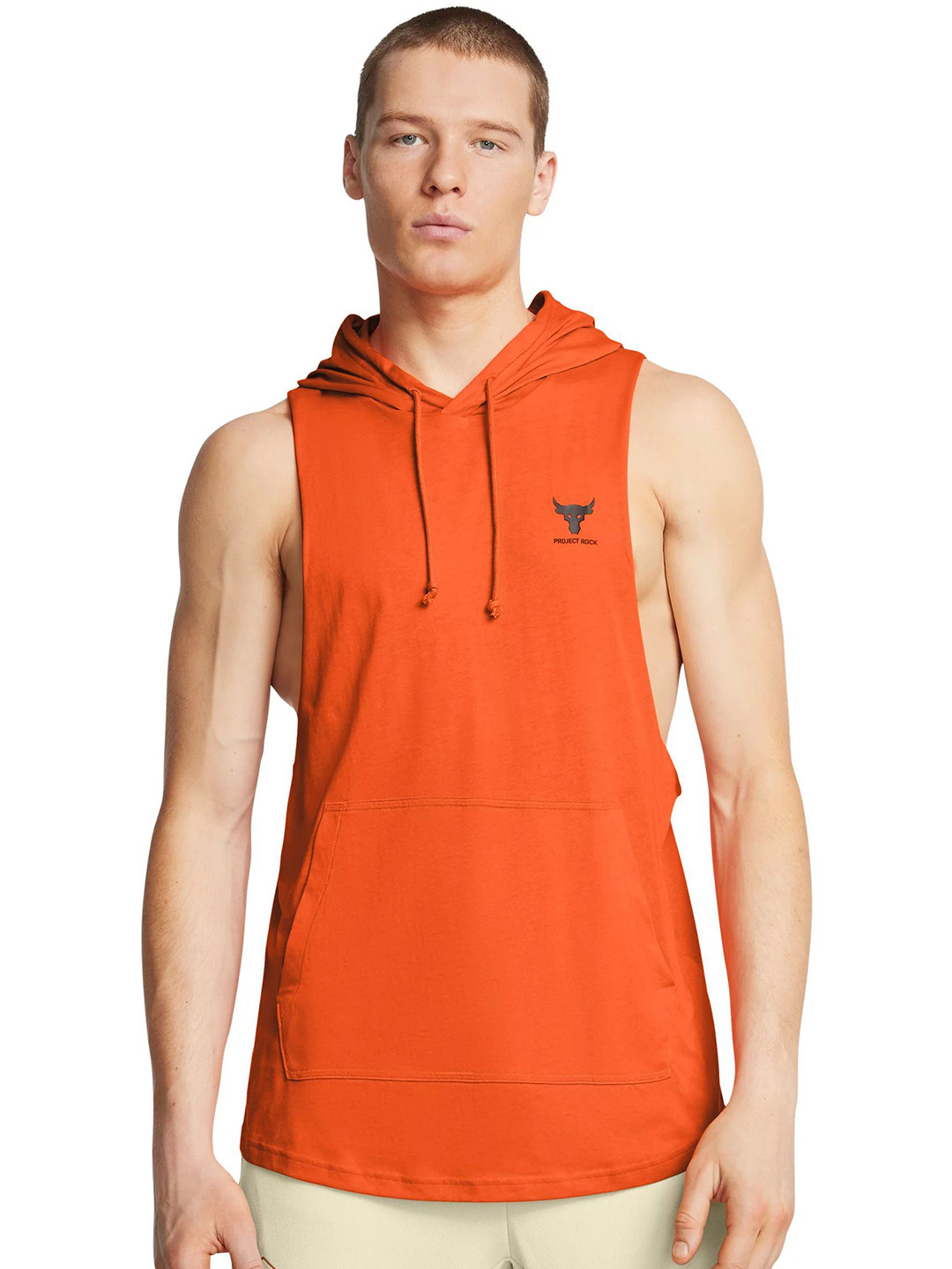 UNDER ARMOUR Men's Project Rock Sleeveless Hoodie