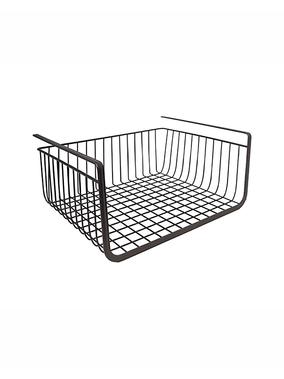 Go Hooked 16 Inch Undershelf Storage Basket Silver