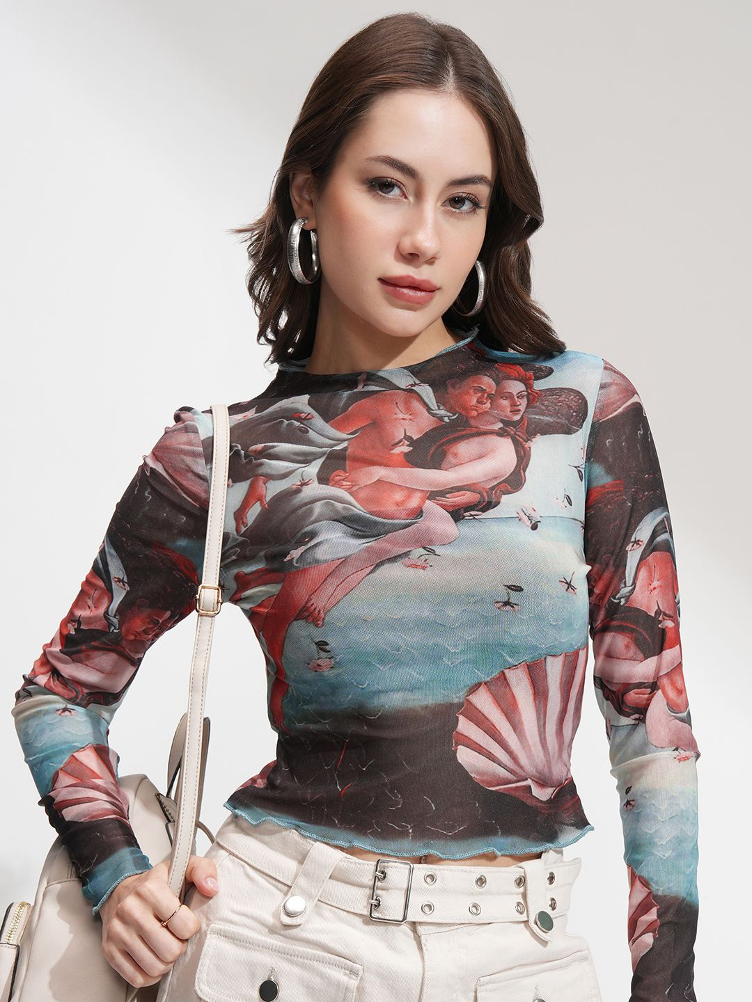 ESPYR By Tokyo Talkies Print Crop Top