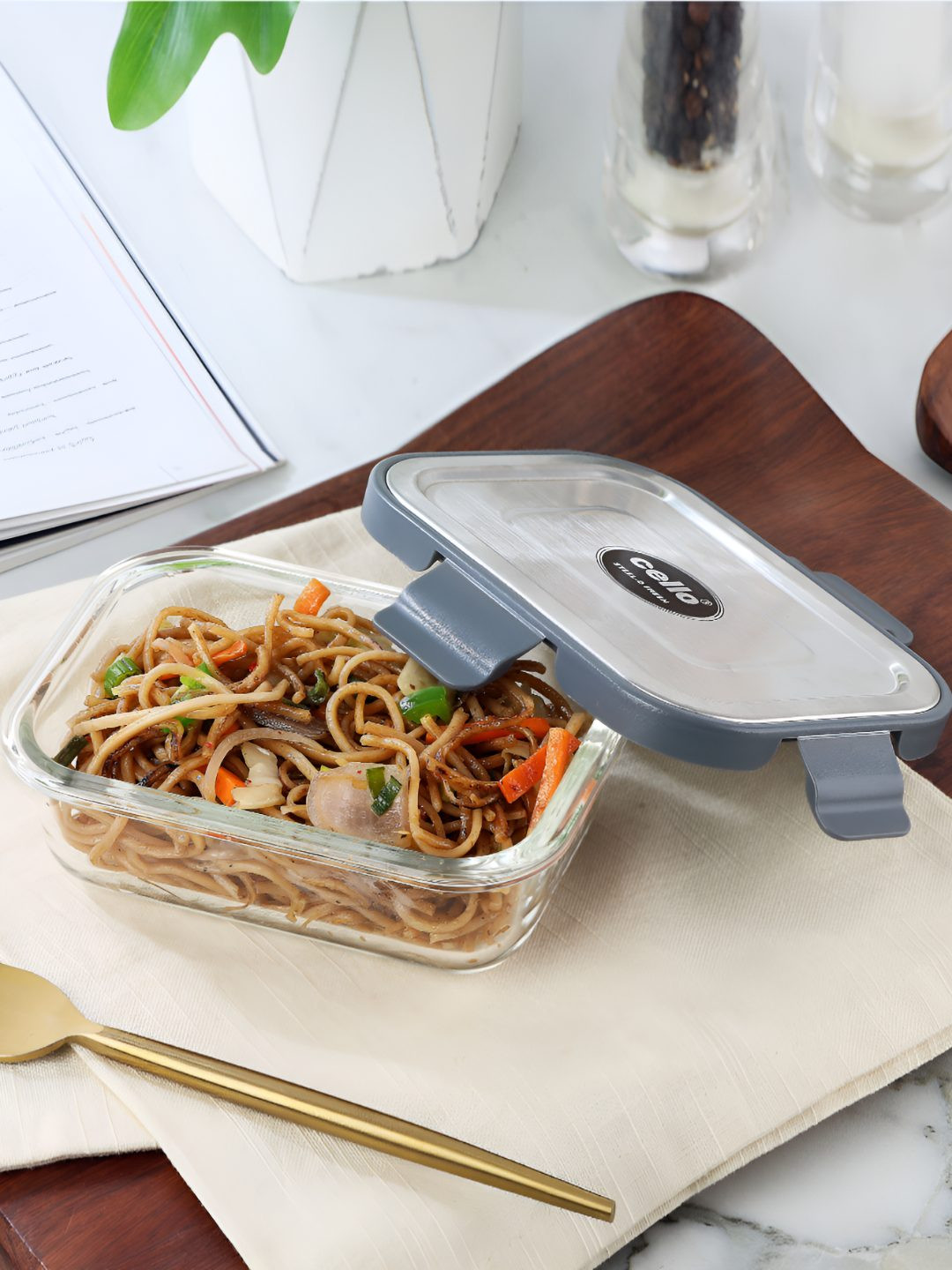 Cello Transparent 2025 Glass Easy to Clean Fridge Container