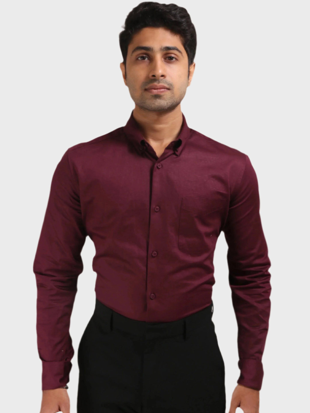 JONESBURG Men Classic Slim Fit Formal Shirt