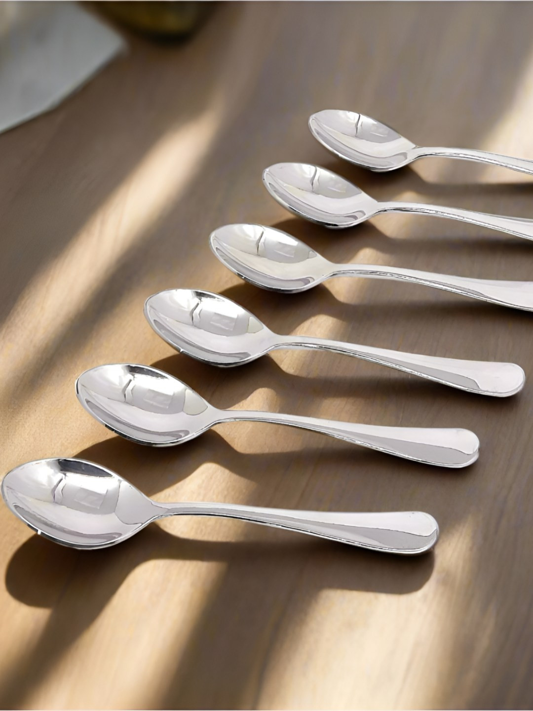 Nyra Kitchenware 6 Pieces Food-Grade Stainless Steel Table Spoons