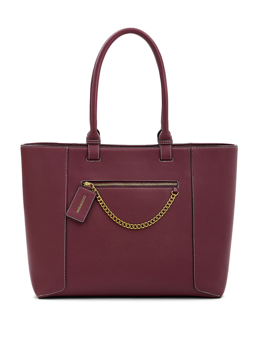 MIRAGGIO PU Structured Tote Bag