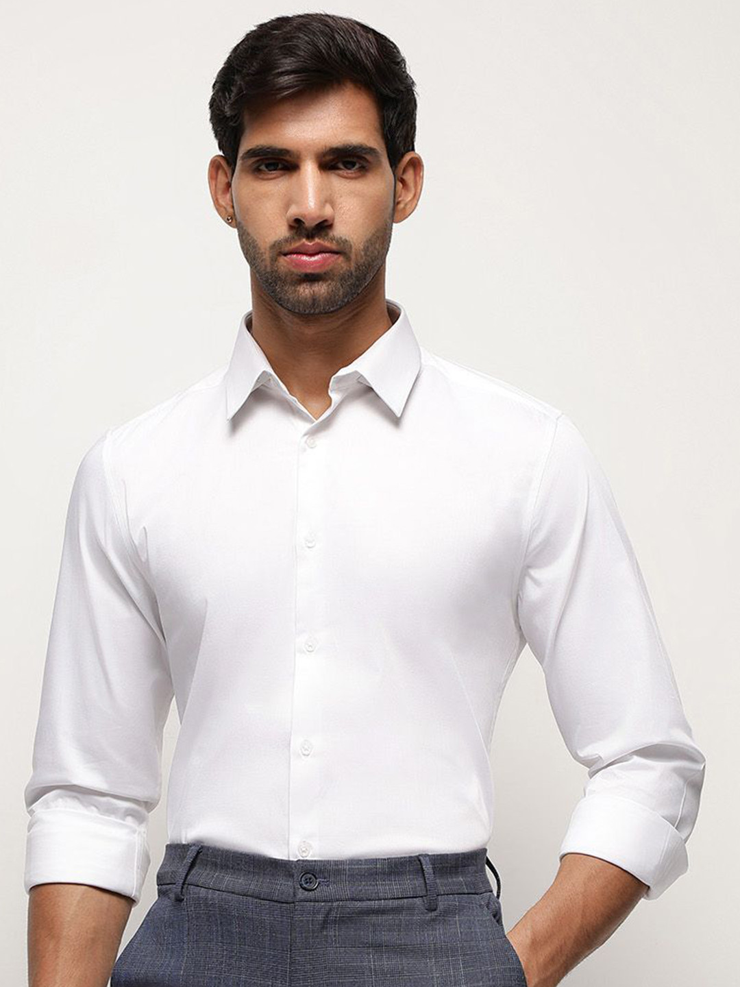 SUBTRACT Men Slim Fit Party Shirt