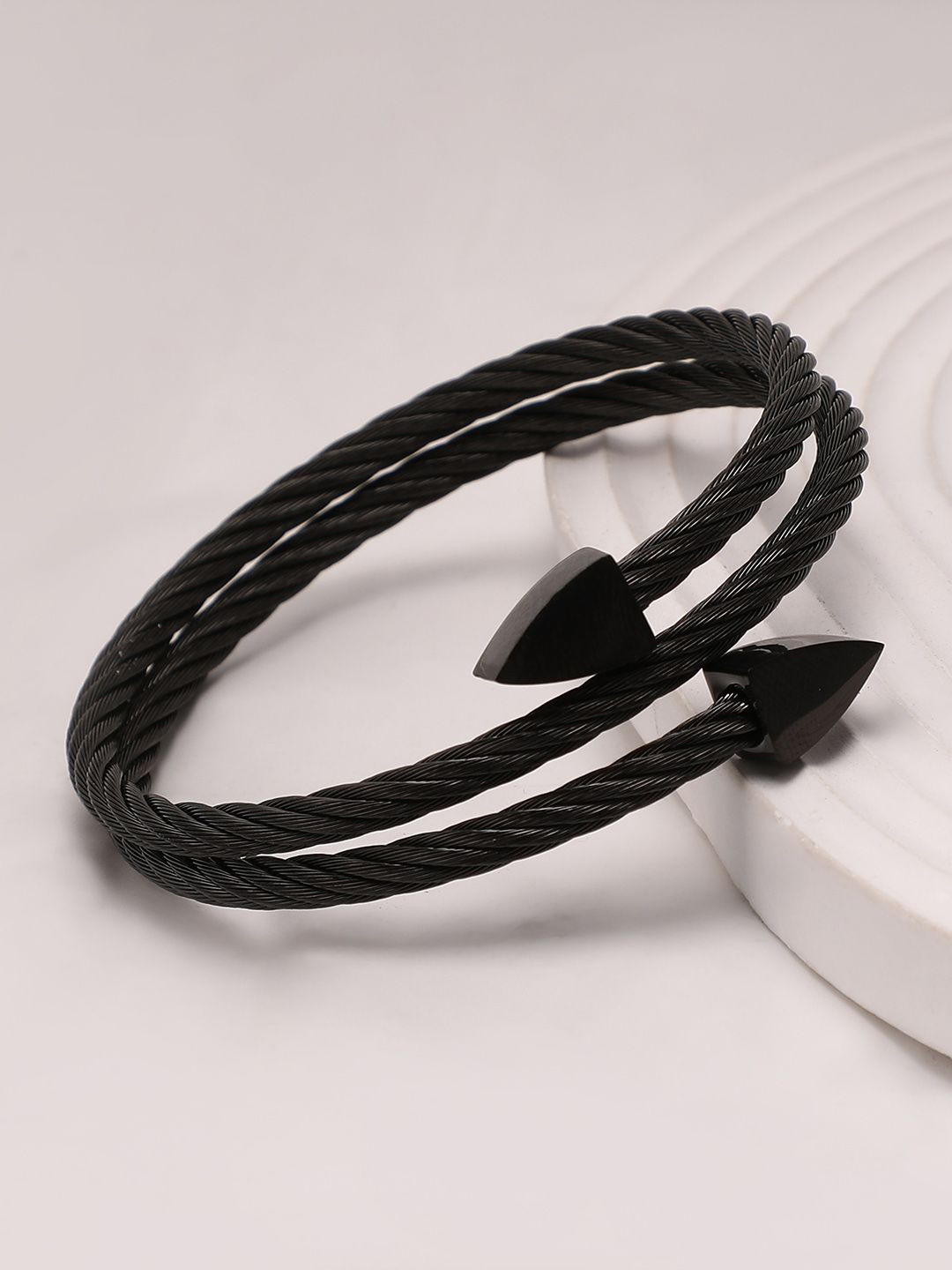 French Accent Men Tribal Wraparound Bracelet