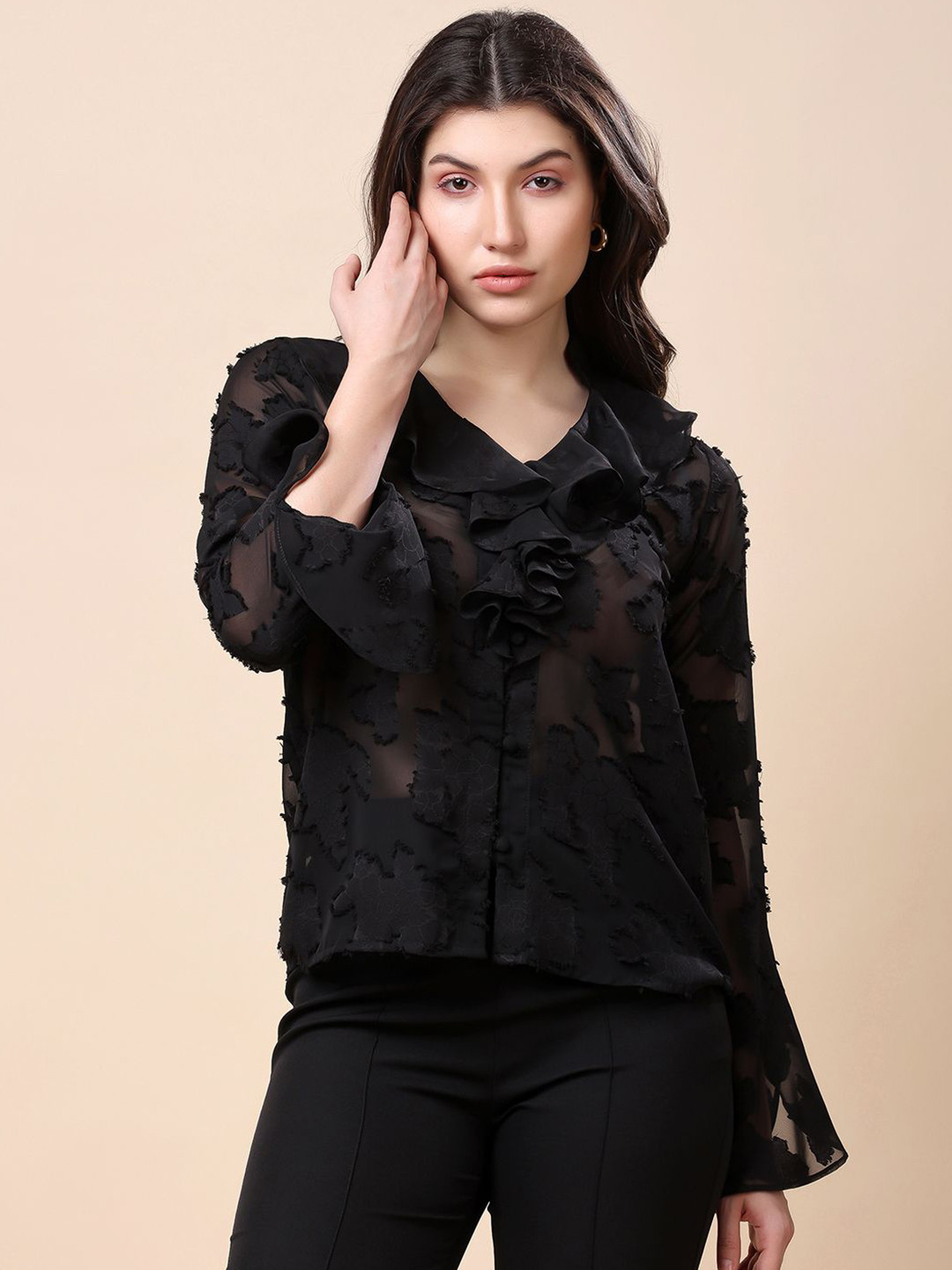 T TRYON ULTIMATE Flutter Sleeve Top