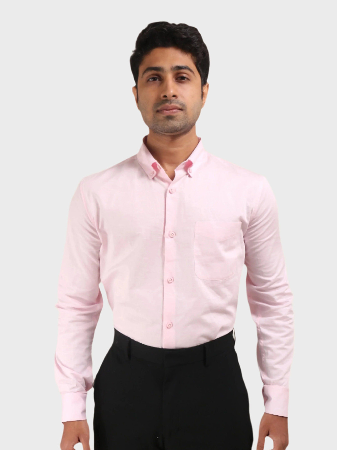 JONESBURG Men Classic Slim Fit Formal Shirt