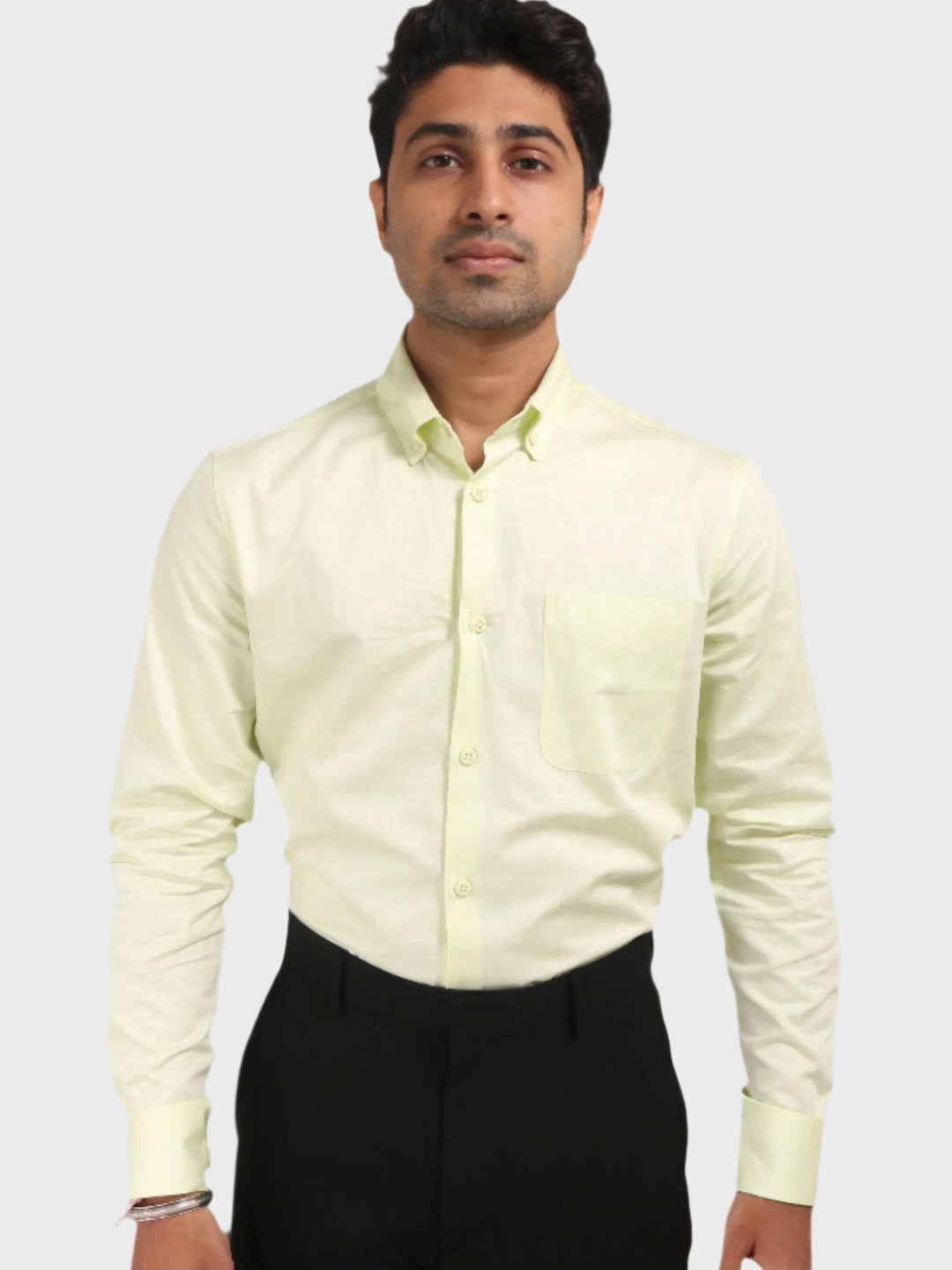JONESBURG Men Classic Slim Fit Formal Shirt