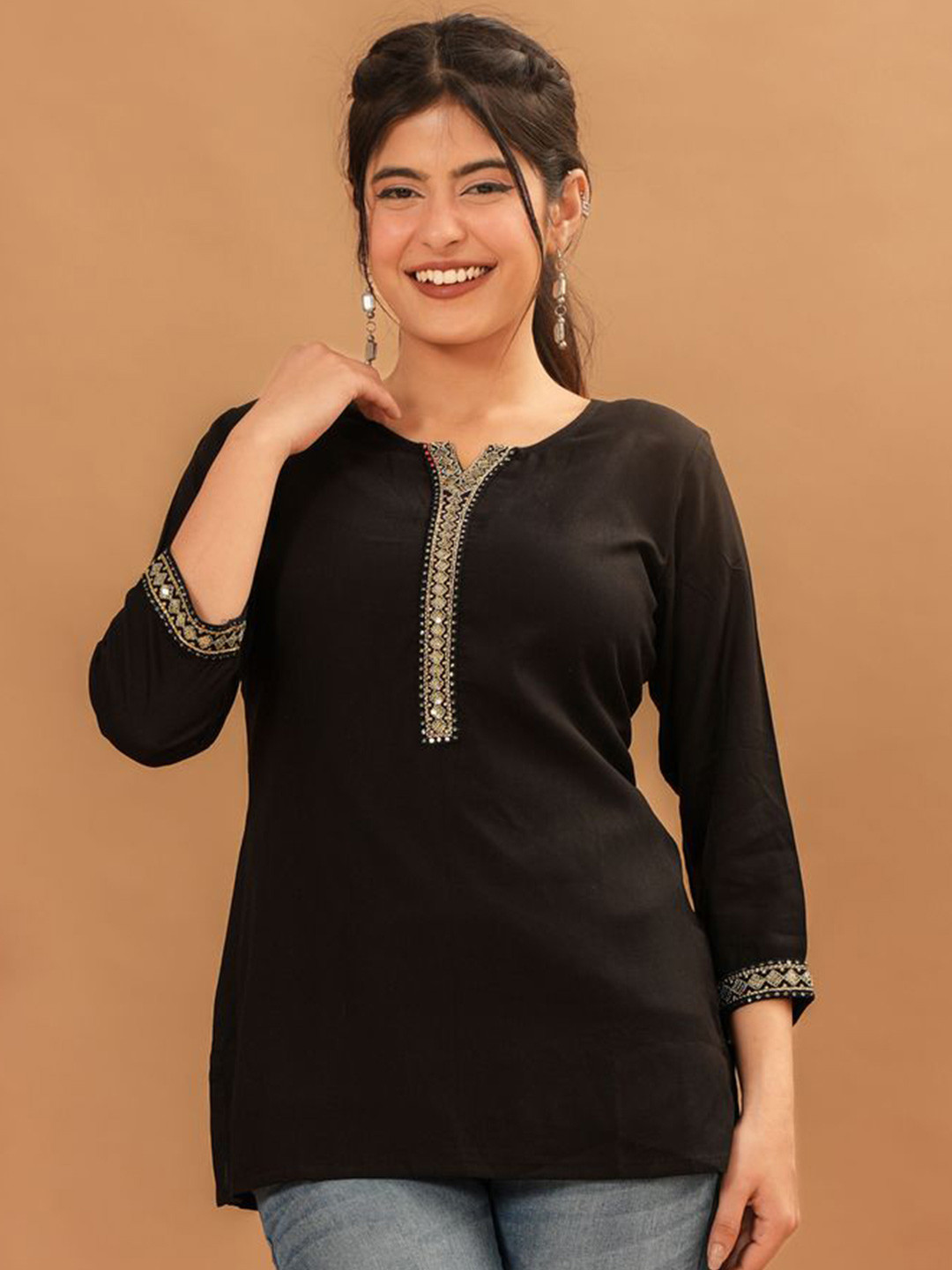 KPF Floral Embroidered Lace Top